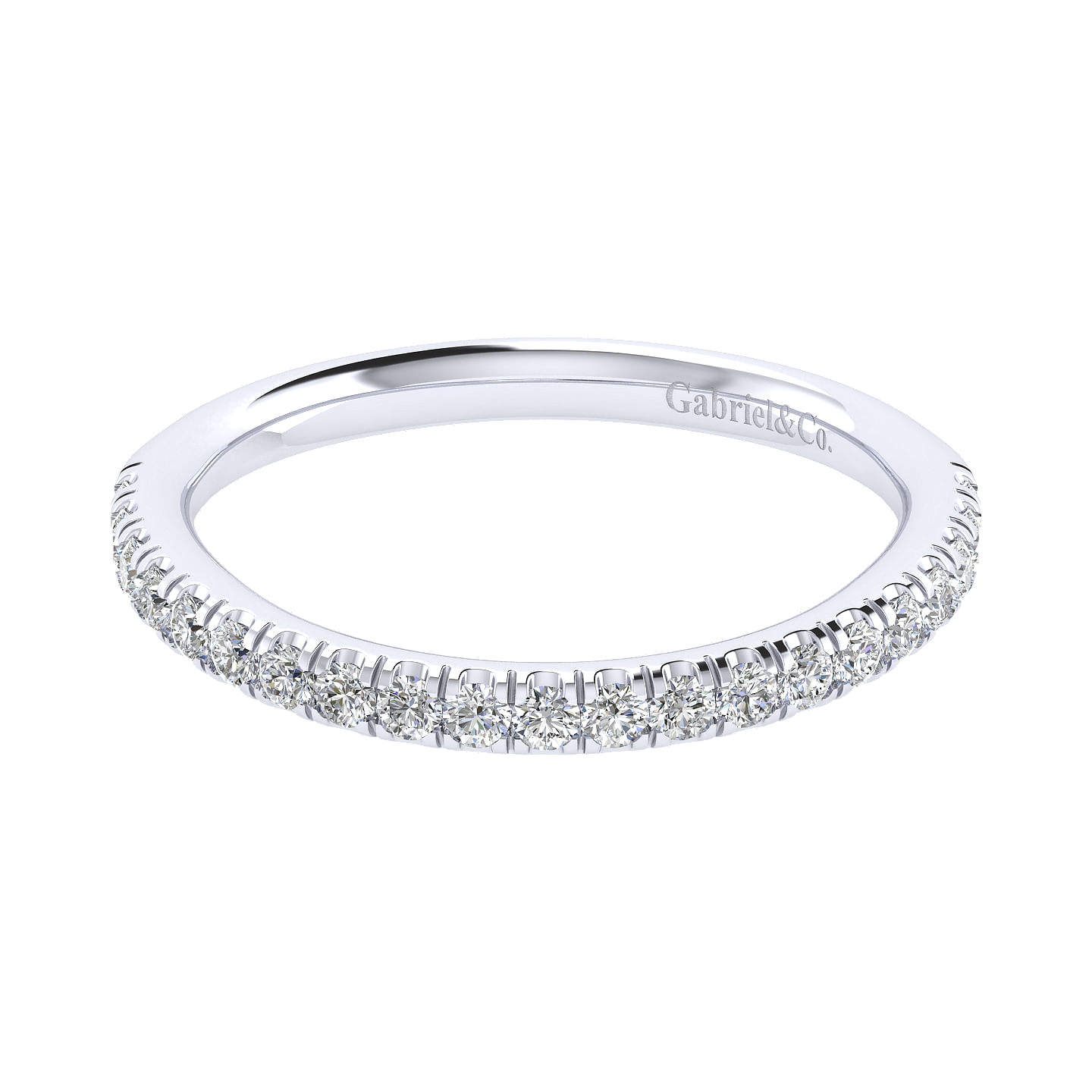 18k White Gold Diamond Curved 18k White Gold Diamond Curved