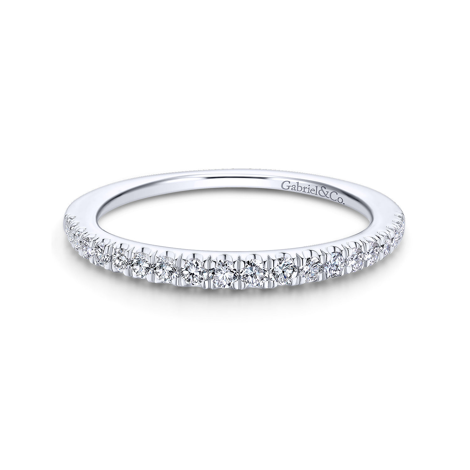18k White Gold Diamond Curved 18k White Gold Diamond Curved
