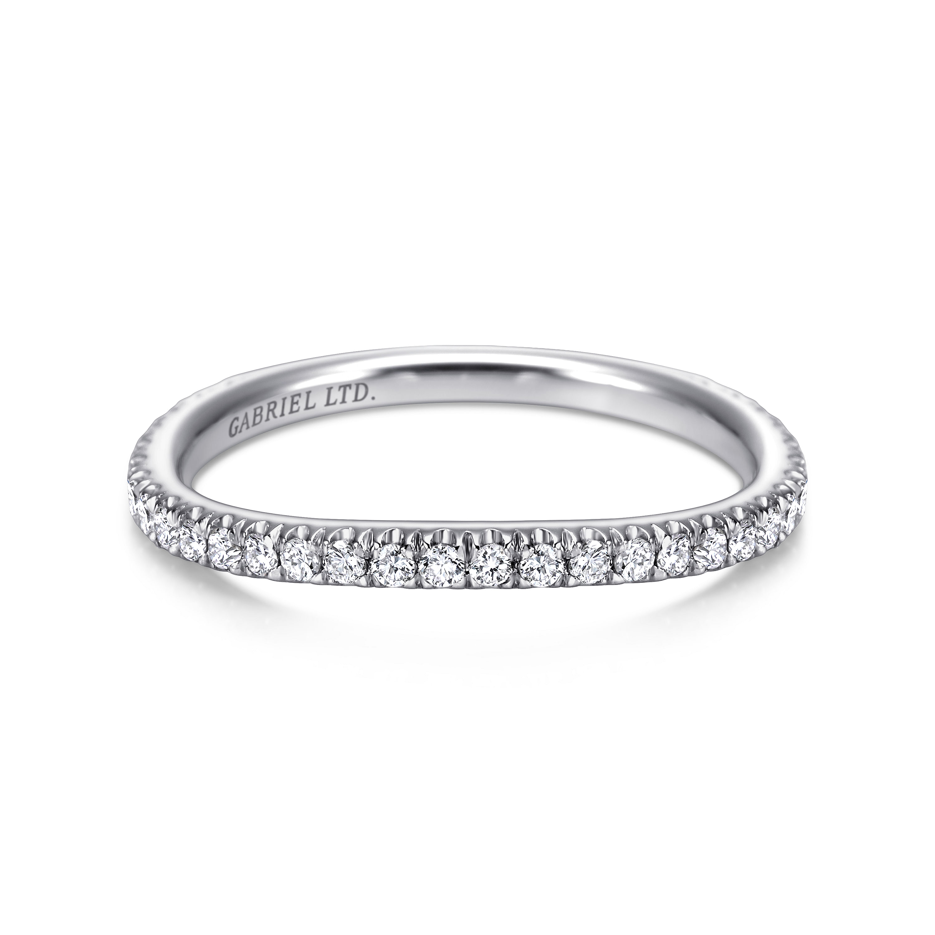 18k White Gold Diamond Curved 18k White Gold Diamond Curved