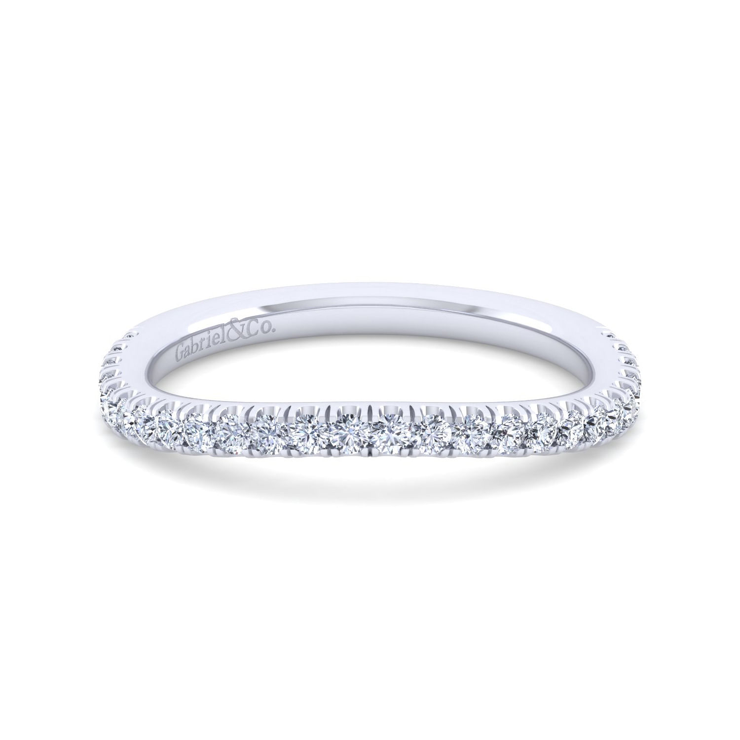 18k White Gold Diamond Curved 18k White Gold Diamond Curved