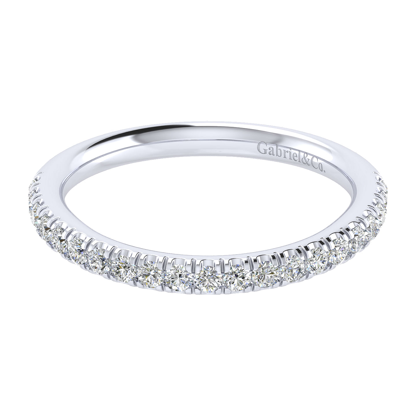 18k White Gold Diamond Curved 18k White Gold Diamond Curved