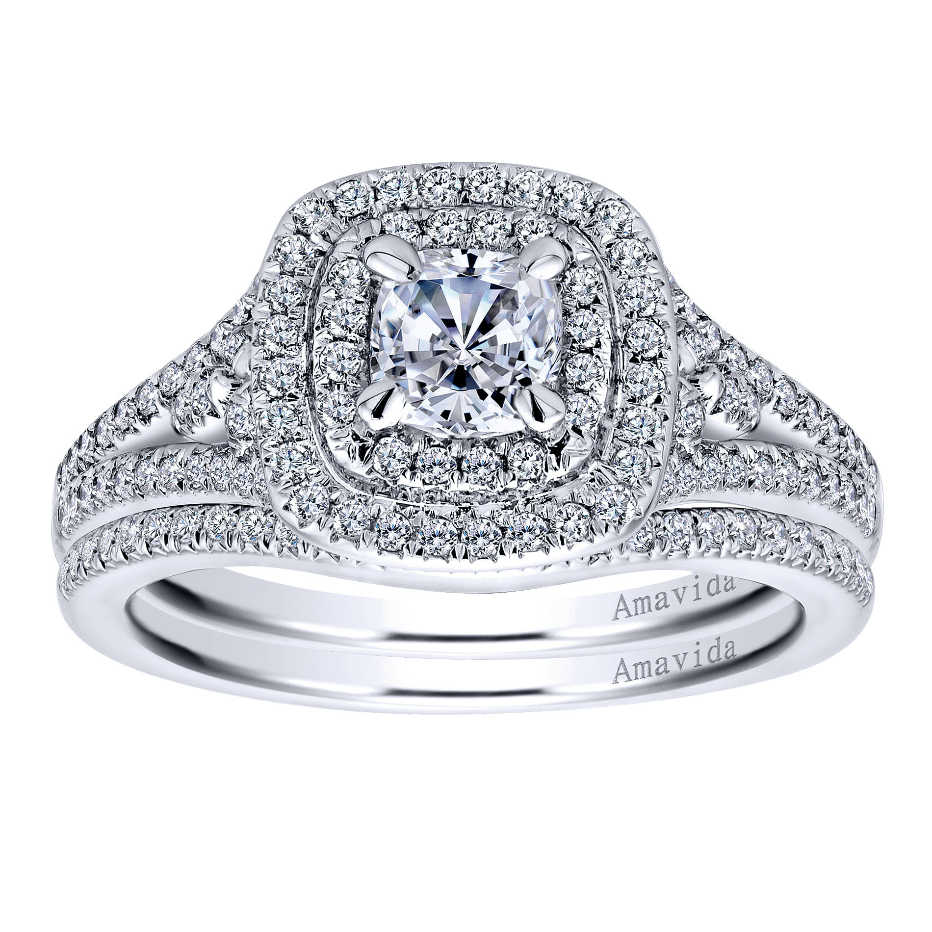 18k White Gold Diamond Curved Wedding Band angle 4 18k White Gold Diamond Curved Wedding Band angle 4