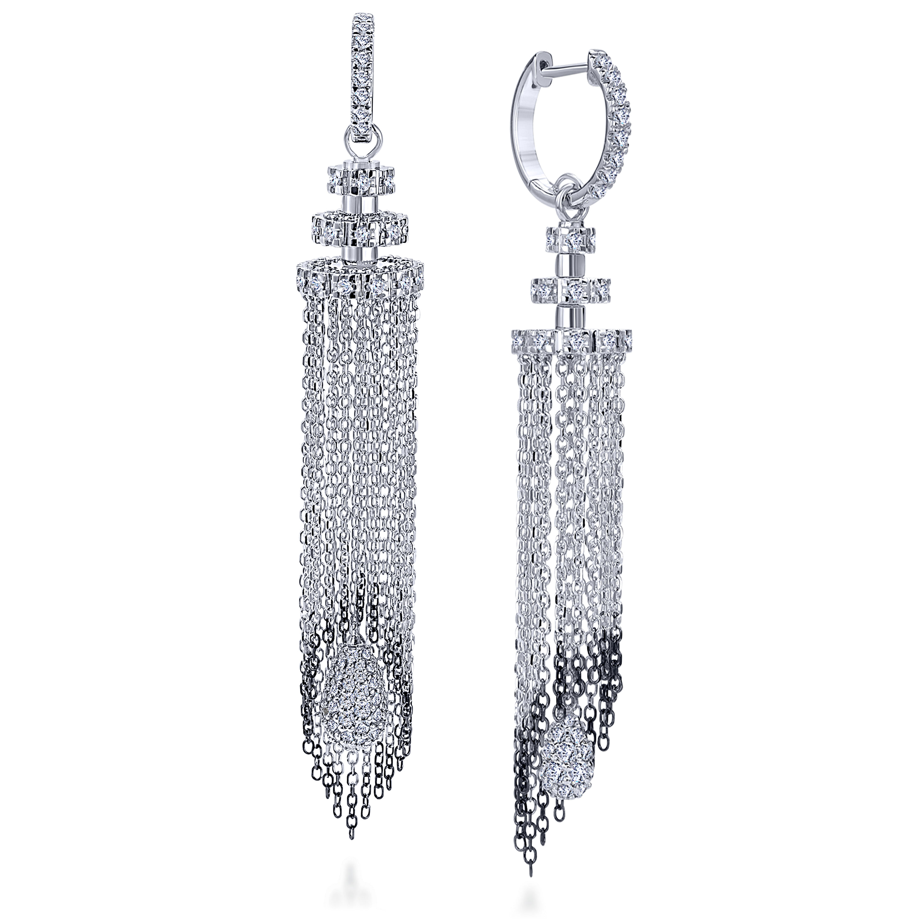 18k White Gold Diamond Drop 18k White Gold Diamond Drop
