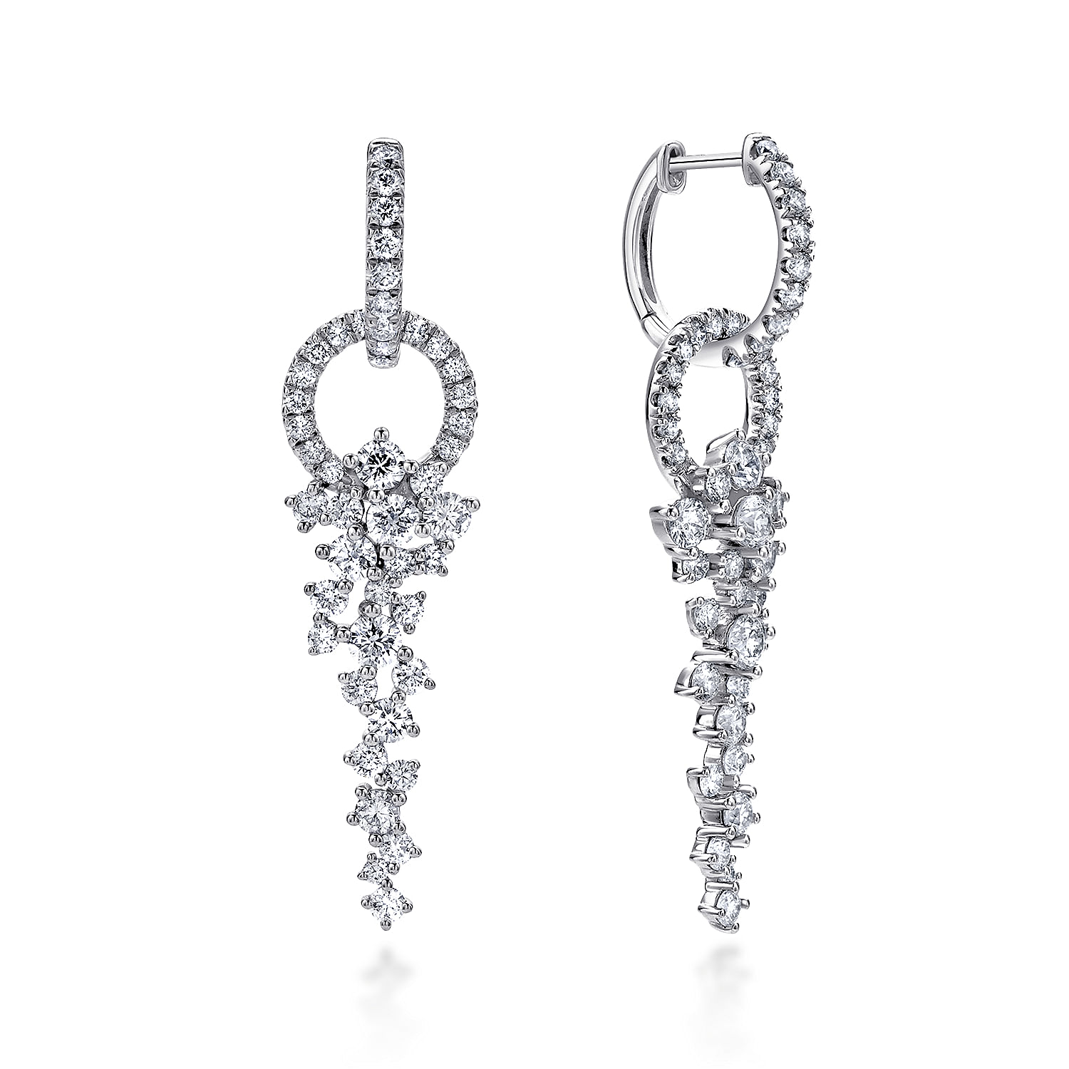 18k White Gold Diamond Drop 18k White Gold Diamond Drop