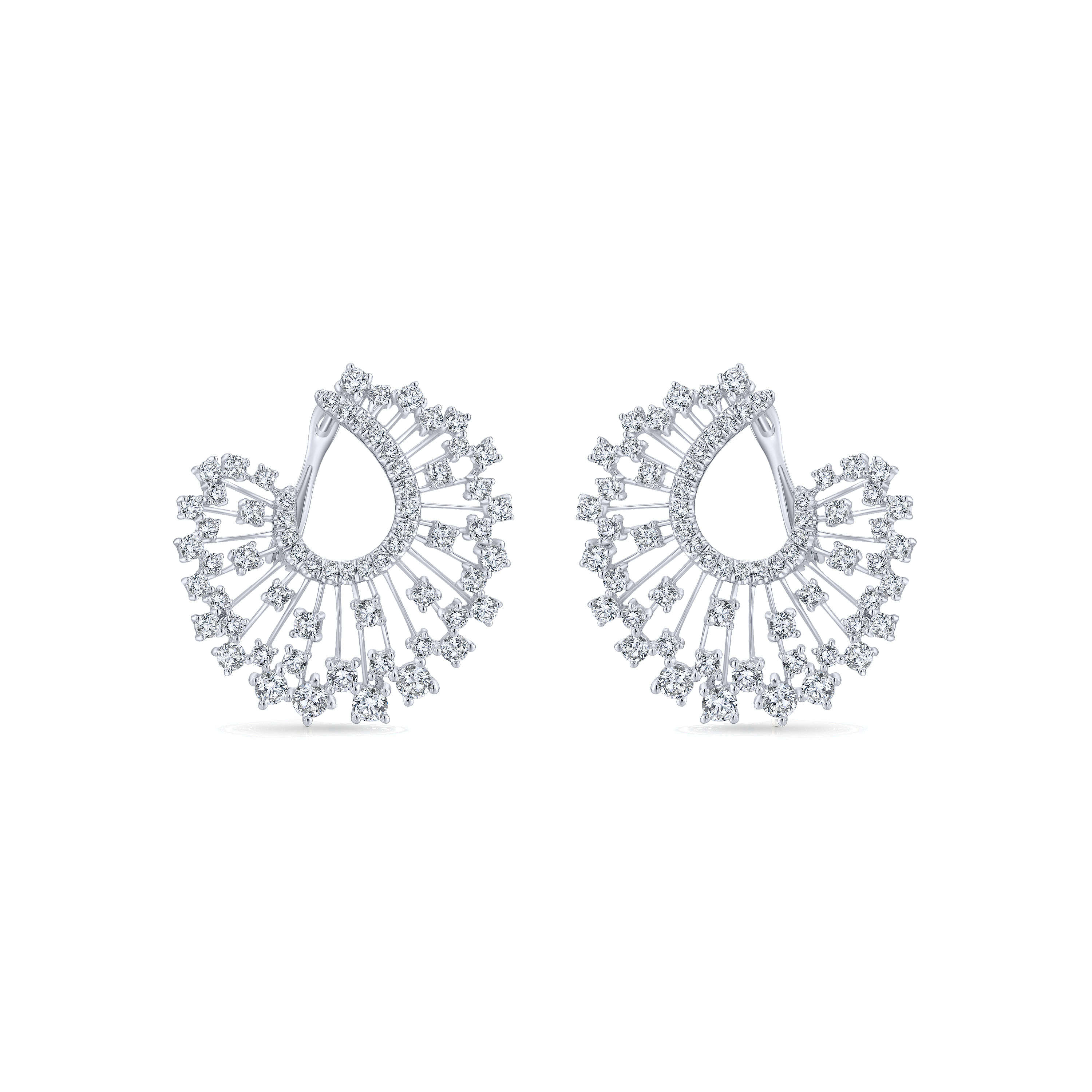 18k White Gold Diamond Drop 18k White Gold Diamond Drop