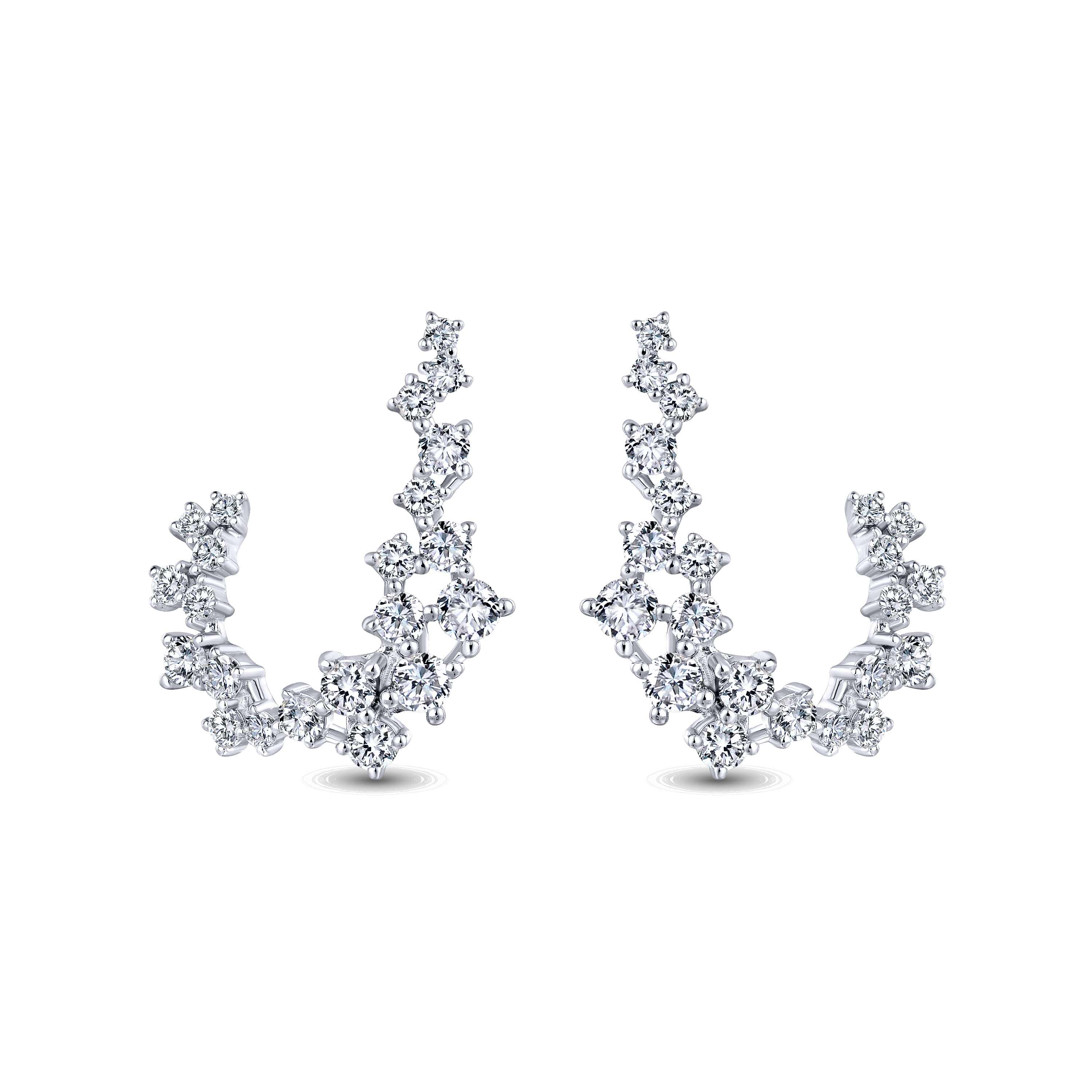 18k White Gold Diamond Drop 18k White Gold Diamond Drop
