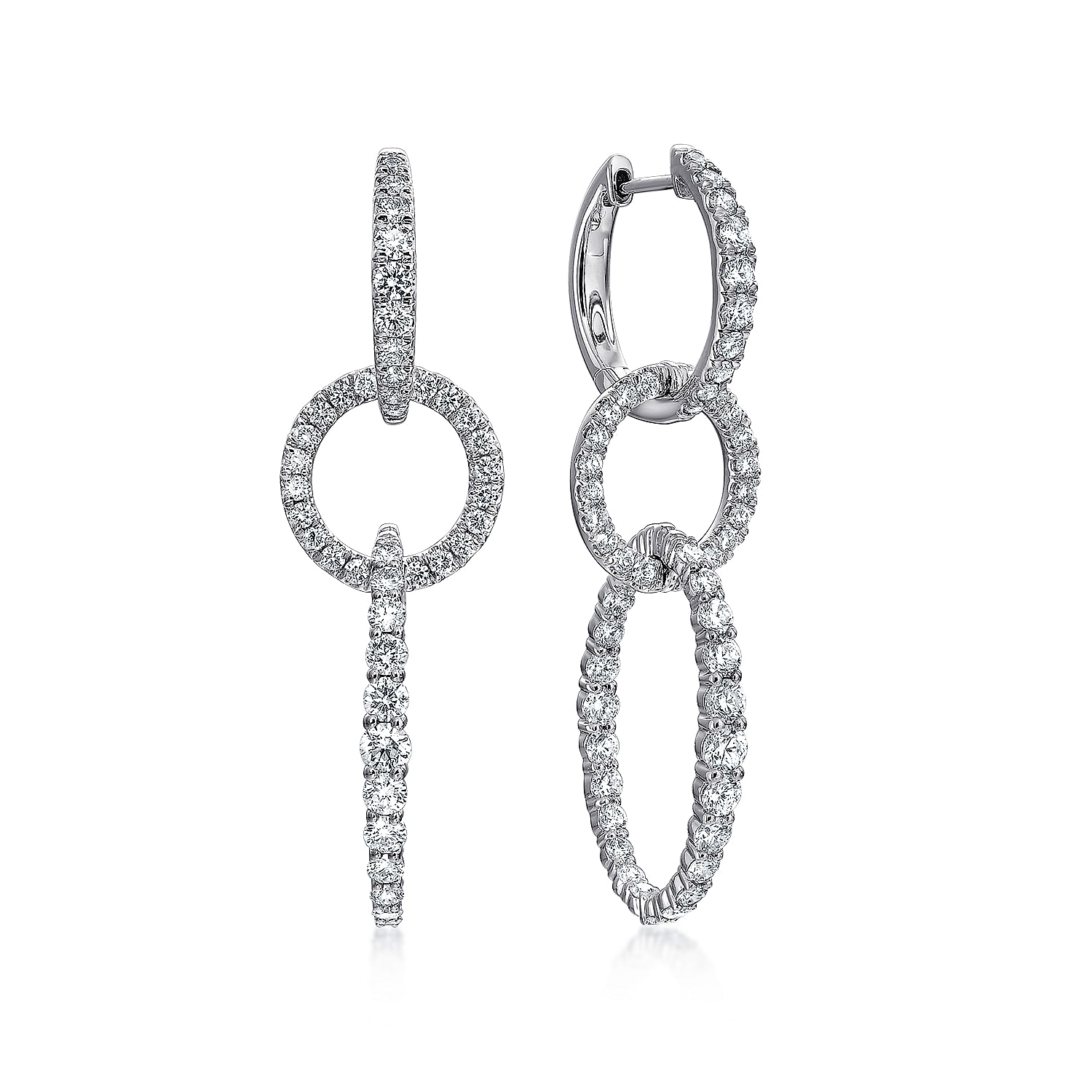 18k White Gold Diamond Drop 18k White Gold Diamond Drop