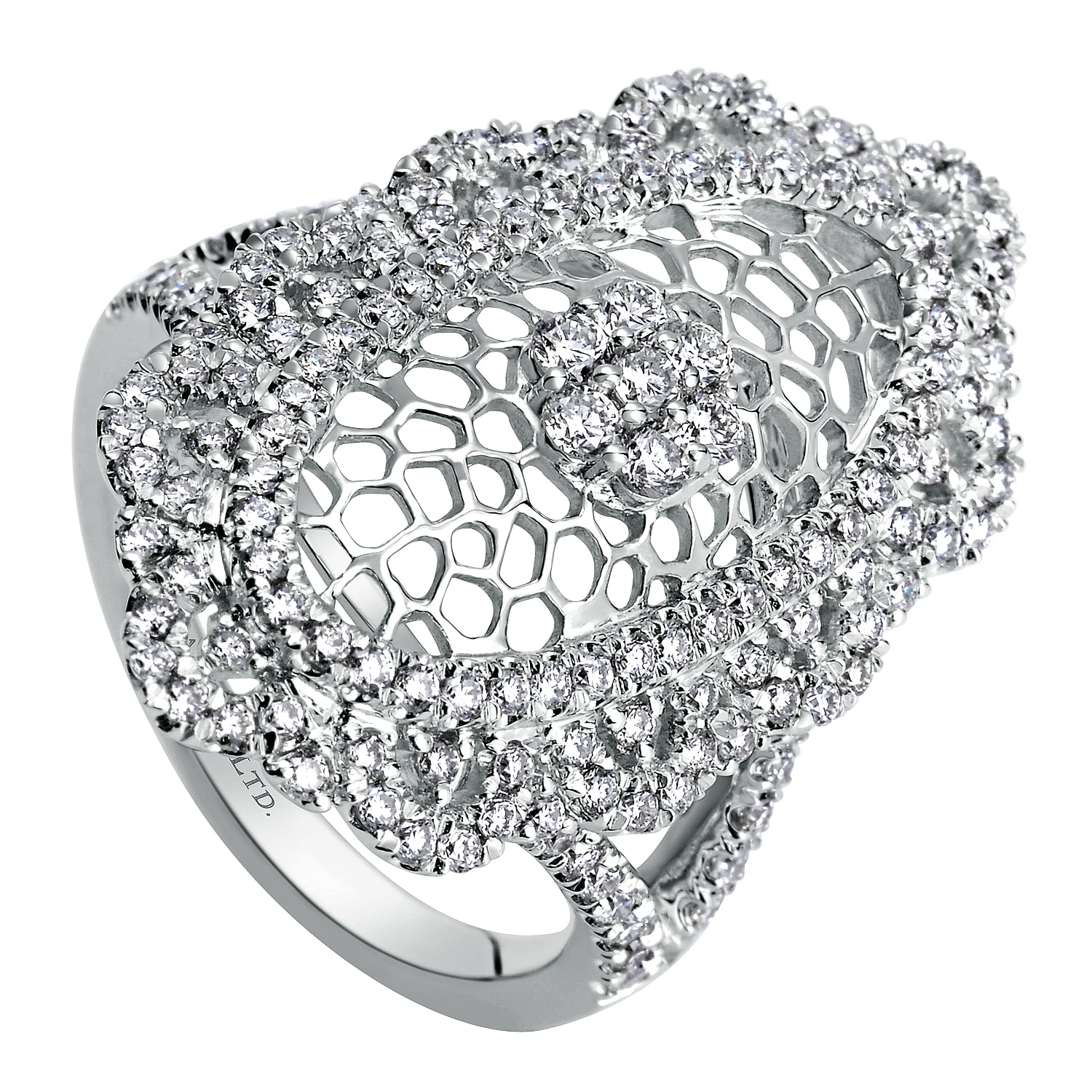 18k White Gold Diamond Fashion Ladies 18k White Gold Diamond Fashion Ladies
