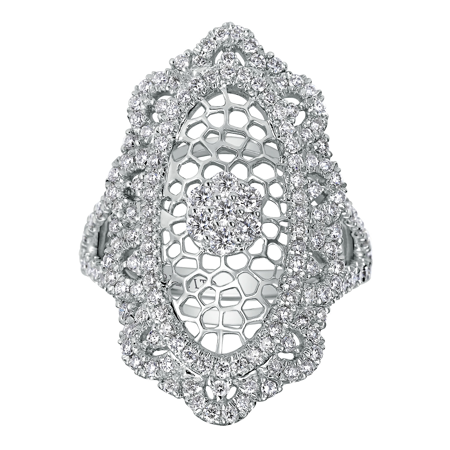 18k White Gold Diamond Fashion Ladies 18k White Gold Diamond Fashion Ladies