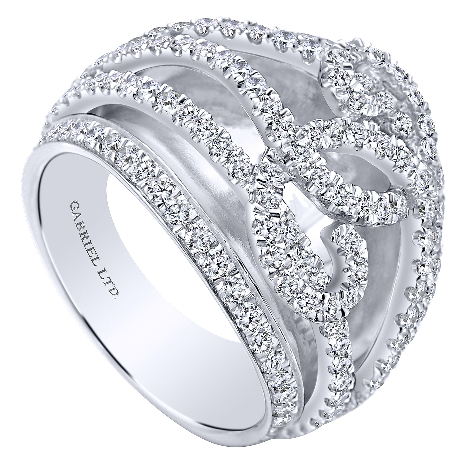 18k White Gold Diamond Fashion Ladies 18k White Gold Diamond Fashion Ladies