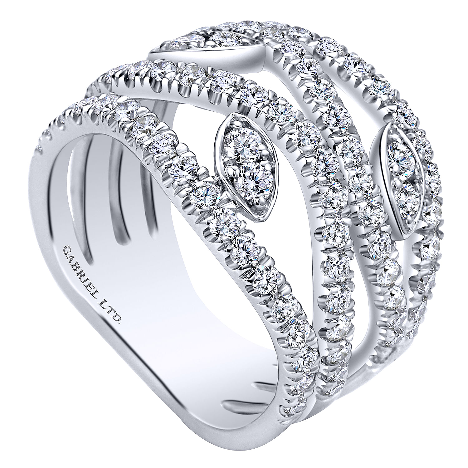 18k White Gold Diamond Fashion Ladies 18k White Gold Diamond Fashion Ladies