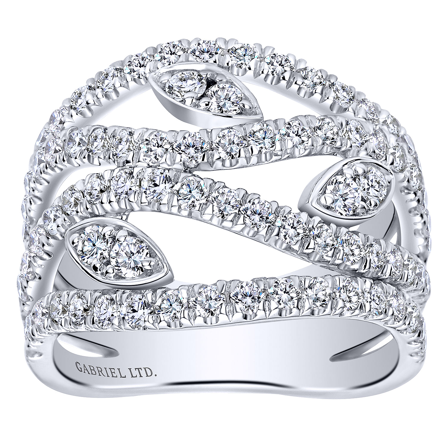 18k White Gold Diamond Fashion Ladies 18k White Gold Diamond Fashion Ladies