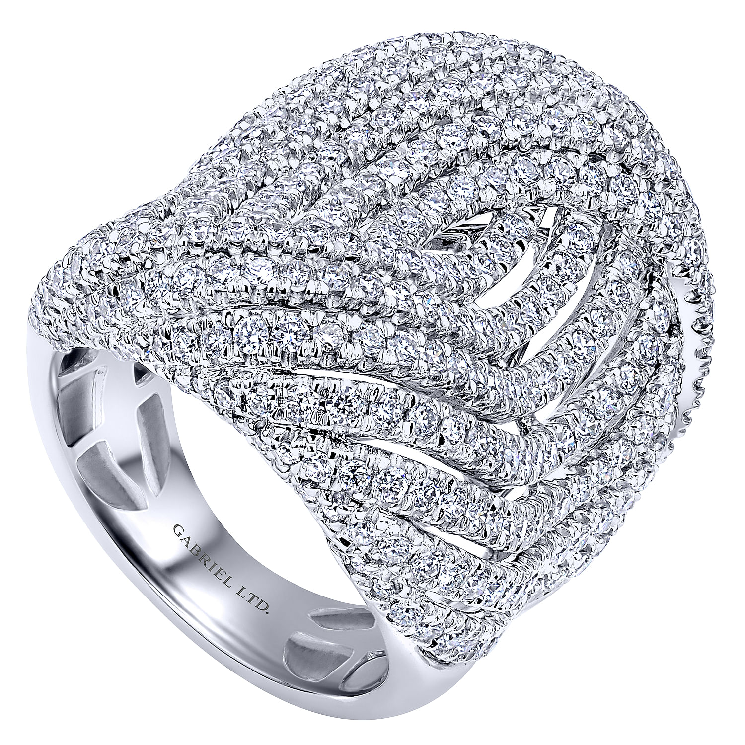 18k White Gold Diamond Fashion Ladies 18k White Gold Diamond Fashion Ladies