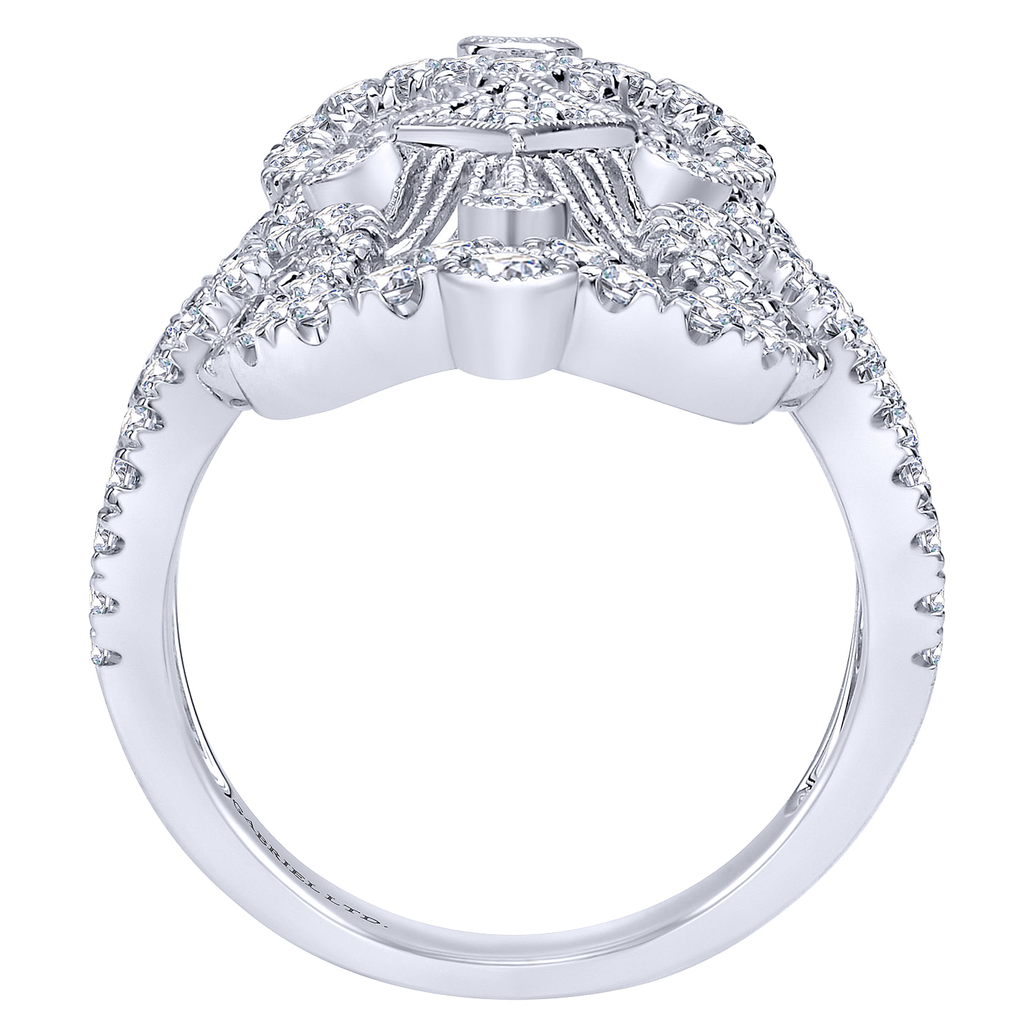 18k White Gold Diamond Fashion Ladies 18k White Gold Diamond Fashion Ladies