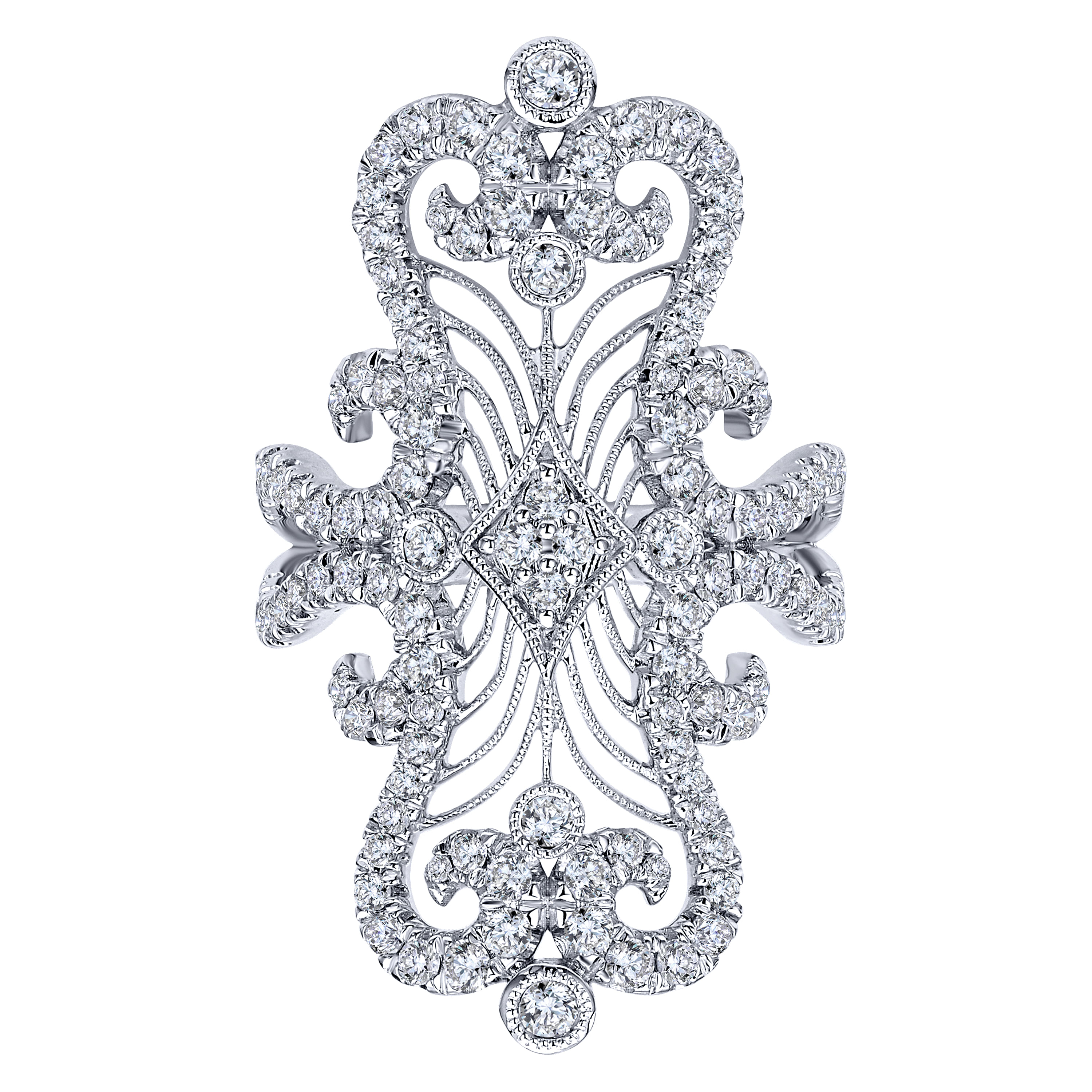 18k White Gold Diamond Fashion Ladies 18k White Gold Diamond Fashion Ladies
