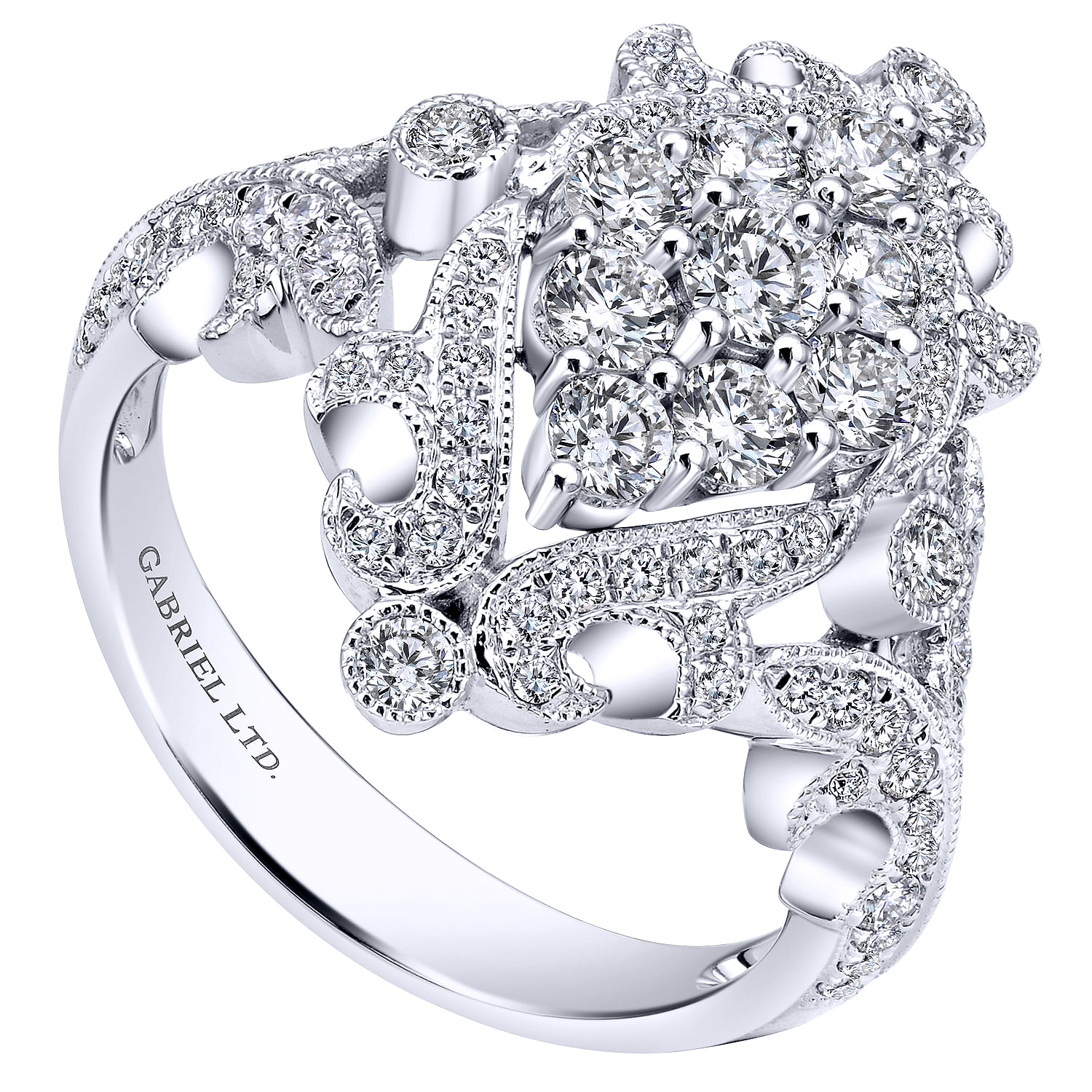 18k White Gold Diamond Fashion Ladies 18k White Gold Diamond Fashion Ladies