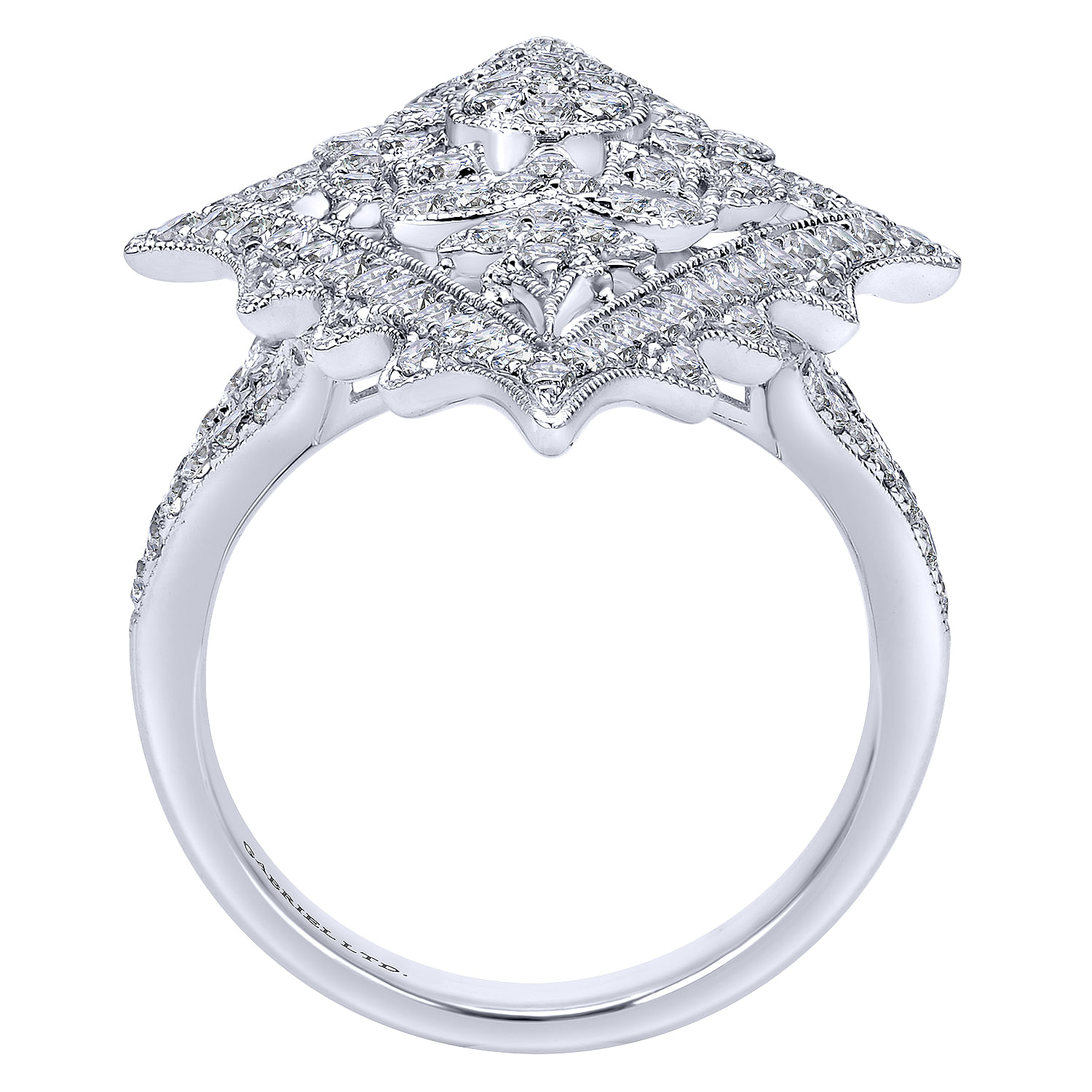 18k White Gold Diamond Fashion Ladies 18k White Gold Diamond Fashion Ladies