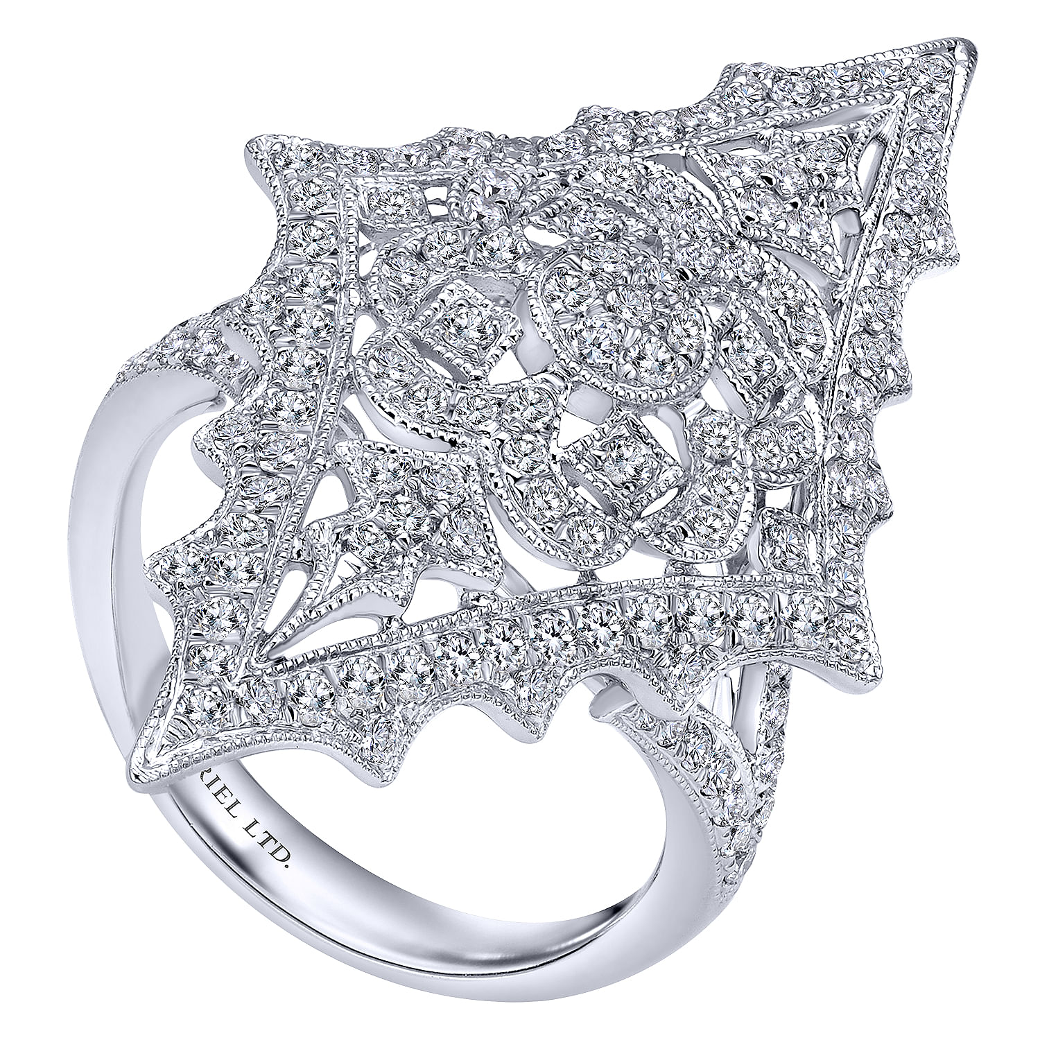 18k White Gold Diamond Fashion Ladies 18k White Gold Diamond Fashion Ladies