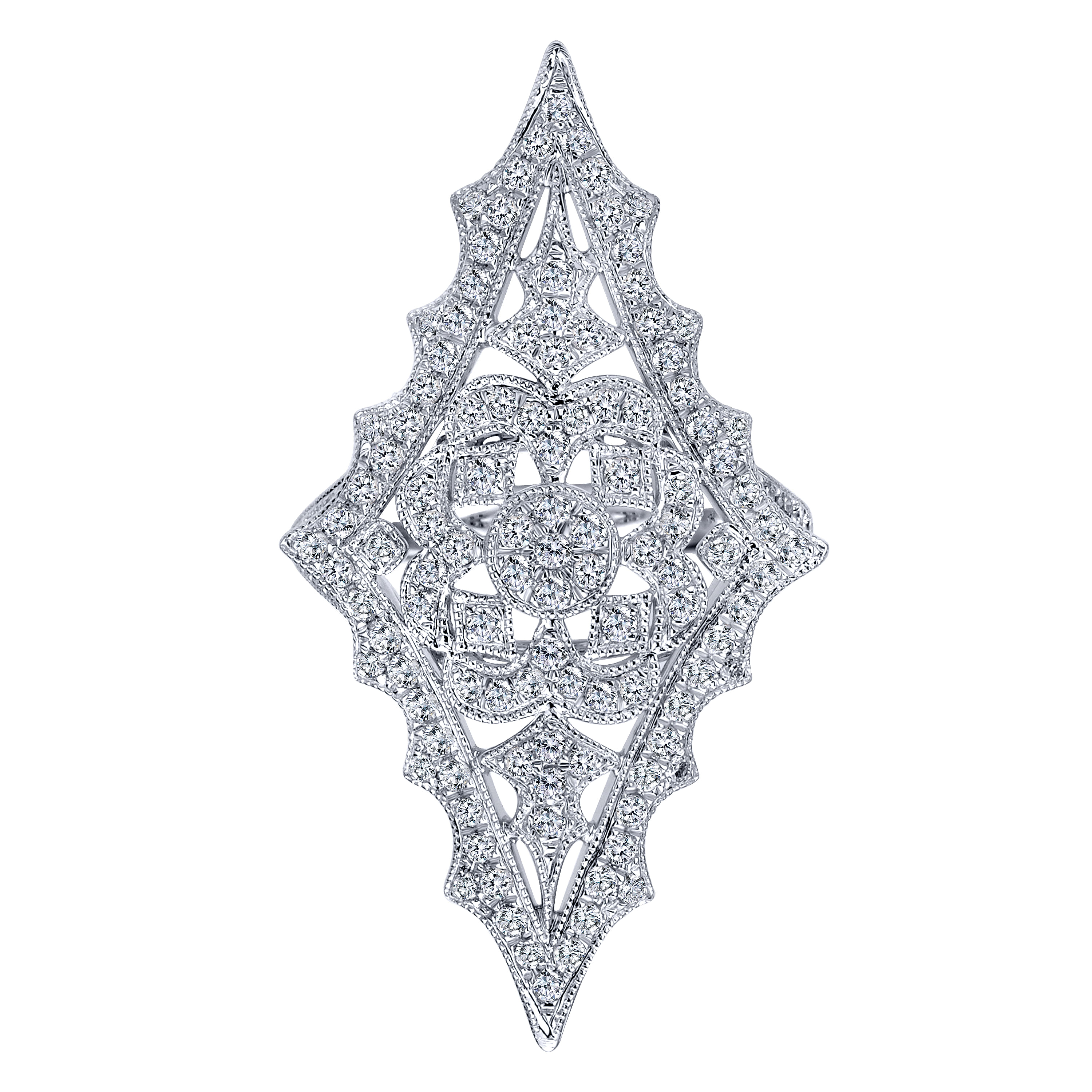 18k White Gold Diamond Fashion Ladies 18k White Gold Diamond Fashion Ladies