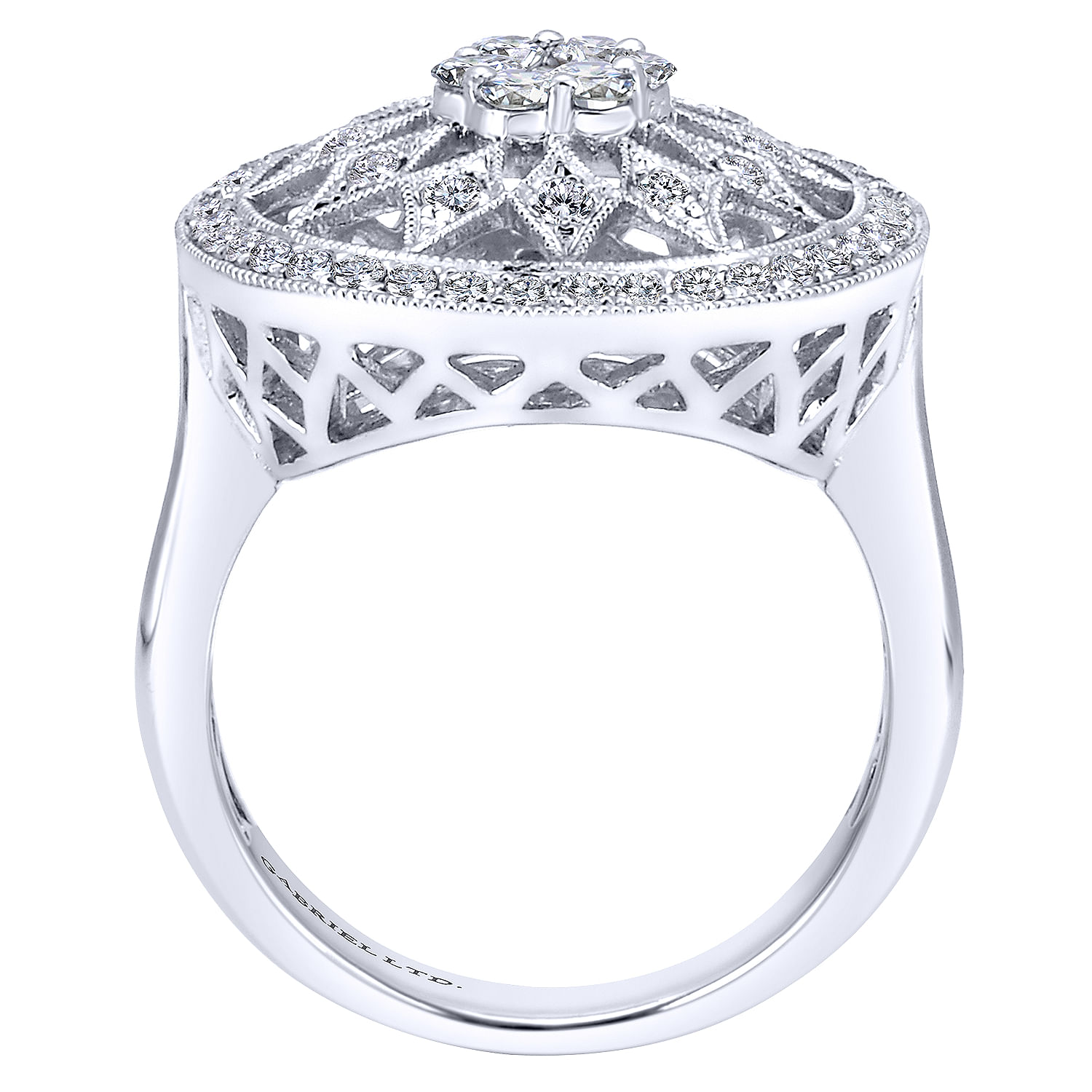 18k White Gold Diamond Fashion Ladies 18k White Gold Diamond Fashion Ladies