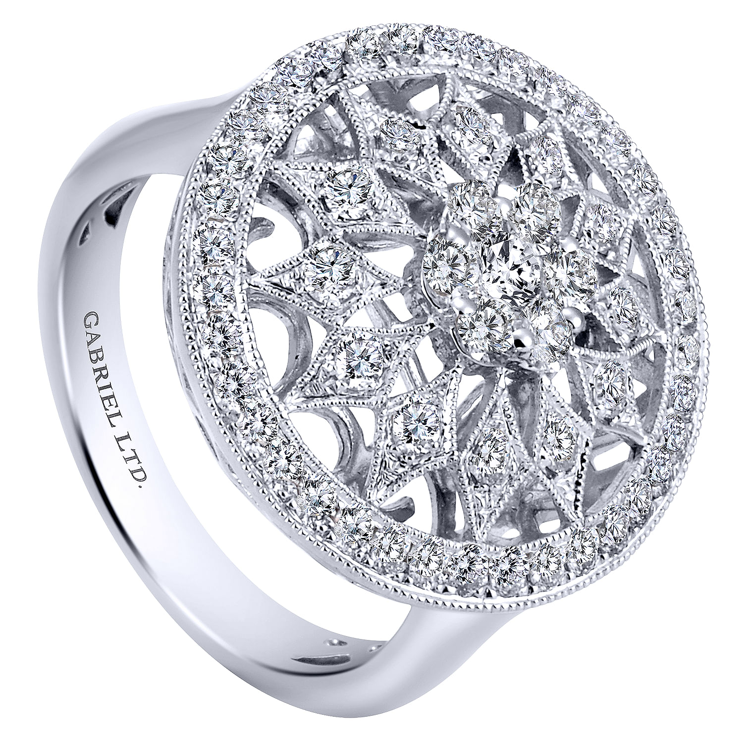 18k White Gold Diamond Fashion Ladies 18k White Gold Diamond Fashion Ladies