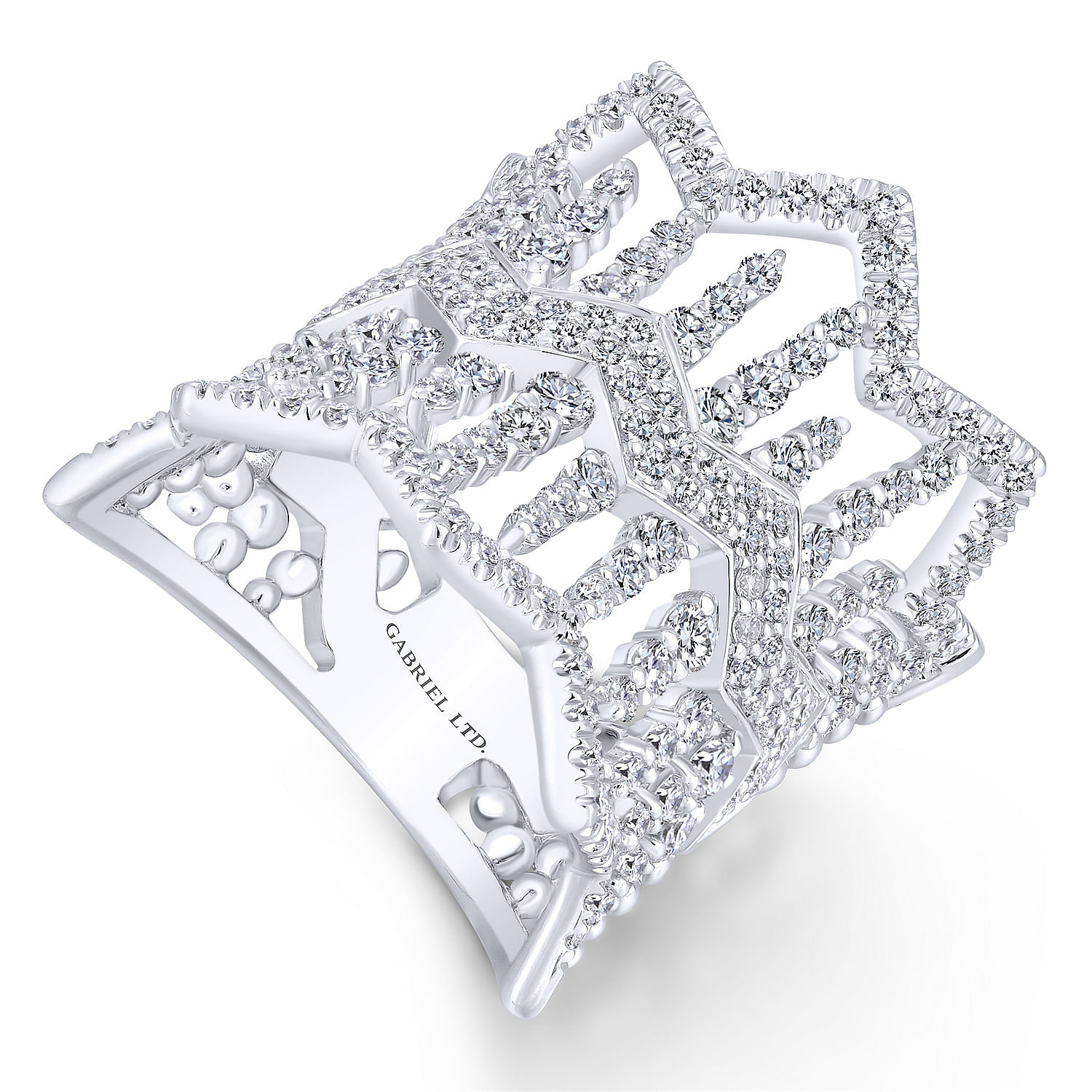 18k White Gold Diamond Fashion Ladies 18k White Gold Diamond Fashion Ladies