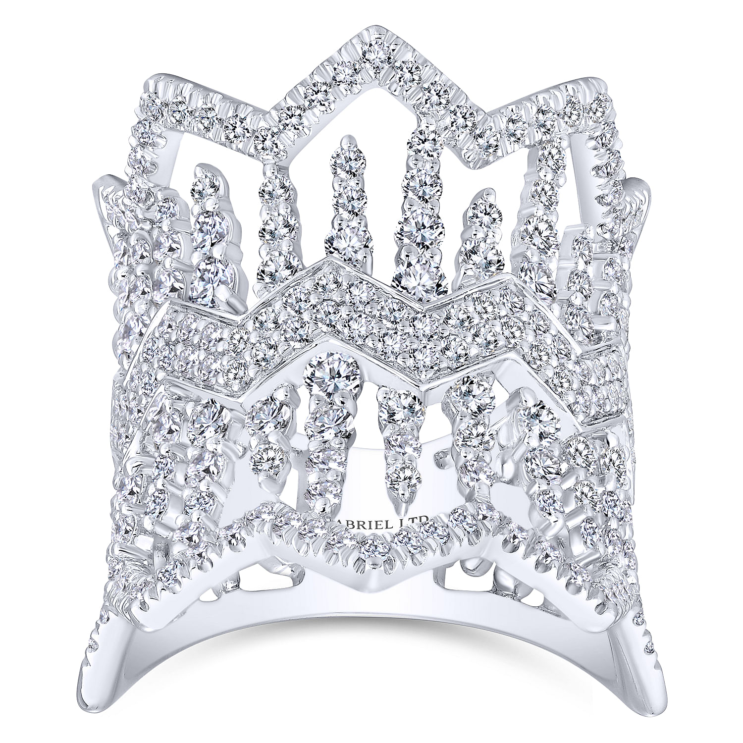 18k White Gold Diamond Fashion Ladies 18k White Gold Diamond Fashion Ladies