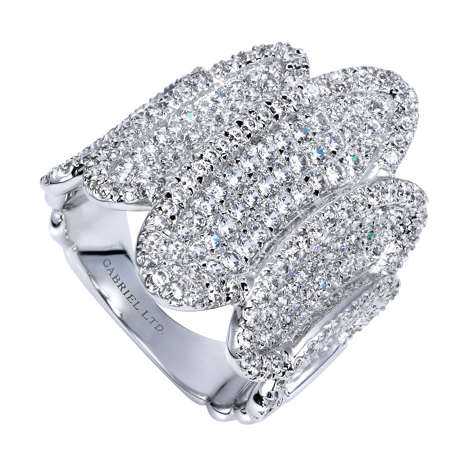 18k White Gold Diamond Fashion Ladies 18k White Gold Diamond Fashion Ladies