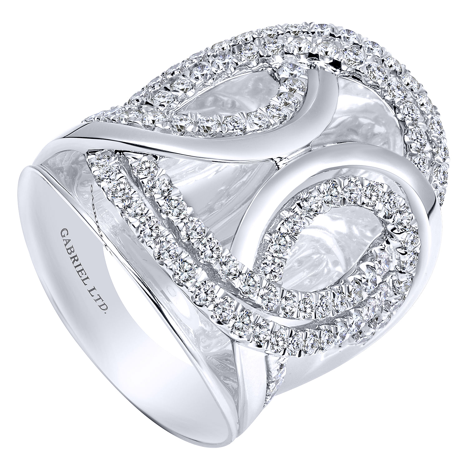 18k White Gold Diamond Fashion Ladies 18k White Gold Diamond Fashion Ladies