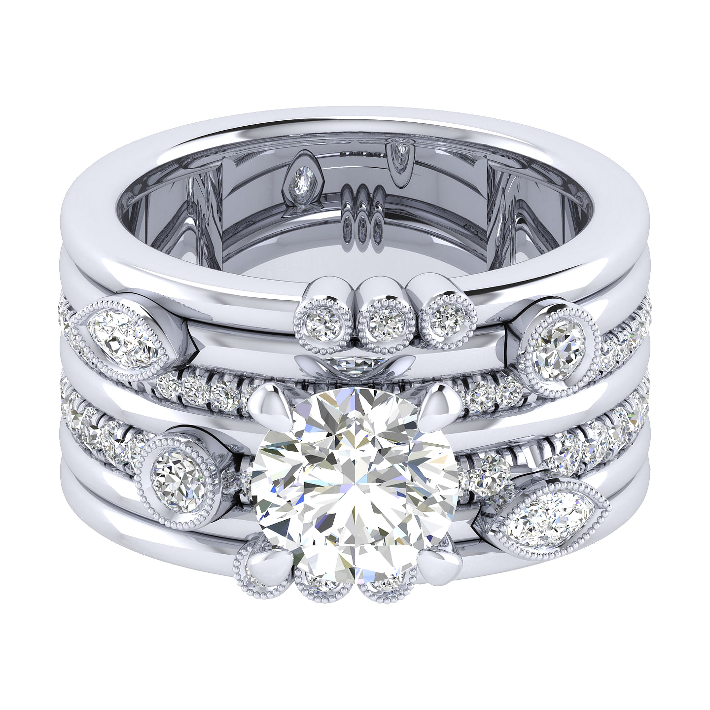 18k White Gold Diamond Free Form 18k White Gold Diamond Free Form