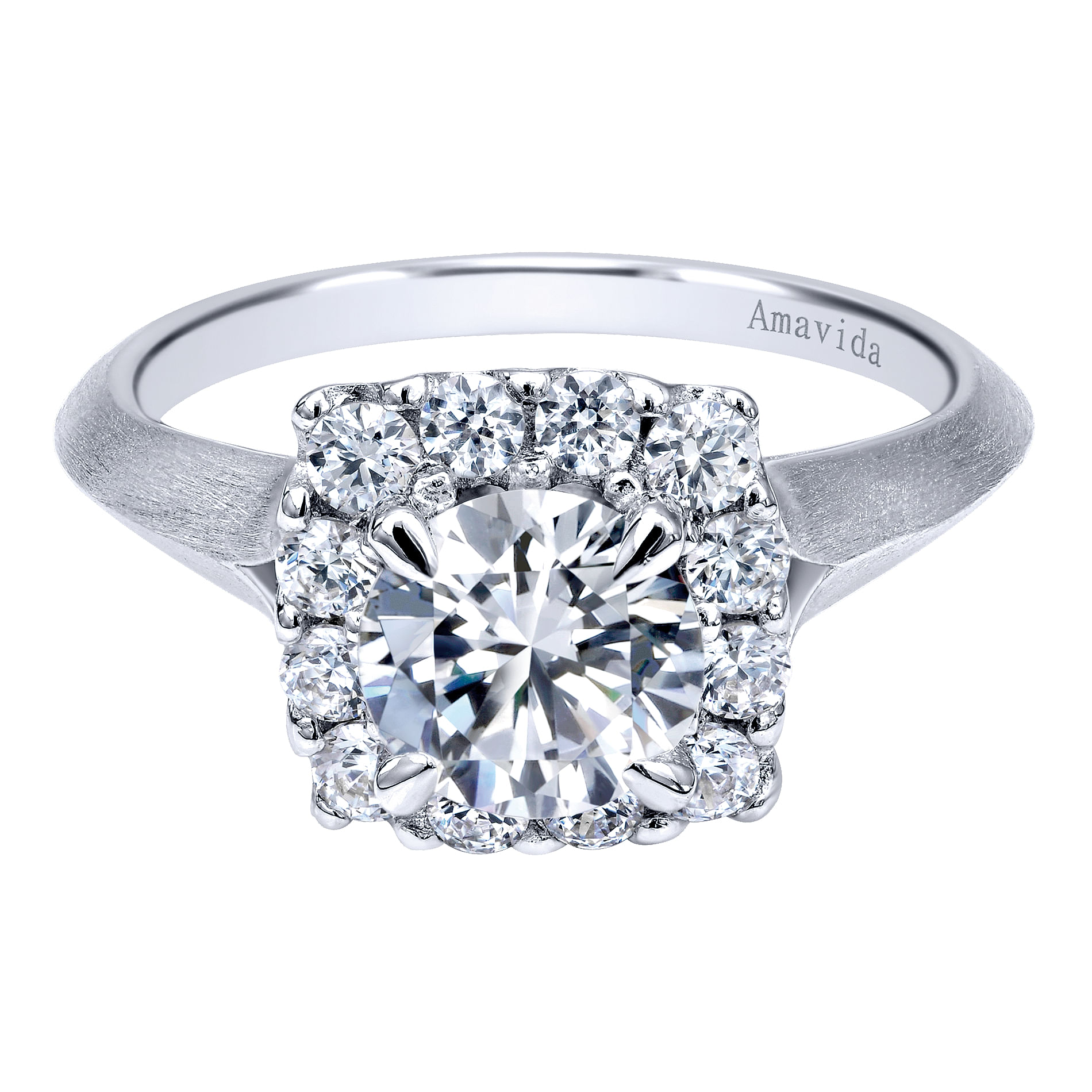 18k White Gold Diamond Halo 18k White Gold Diamond Halo