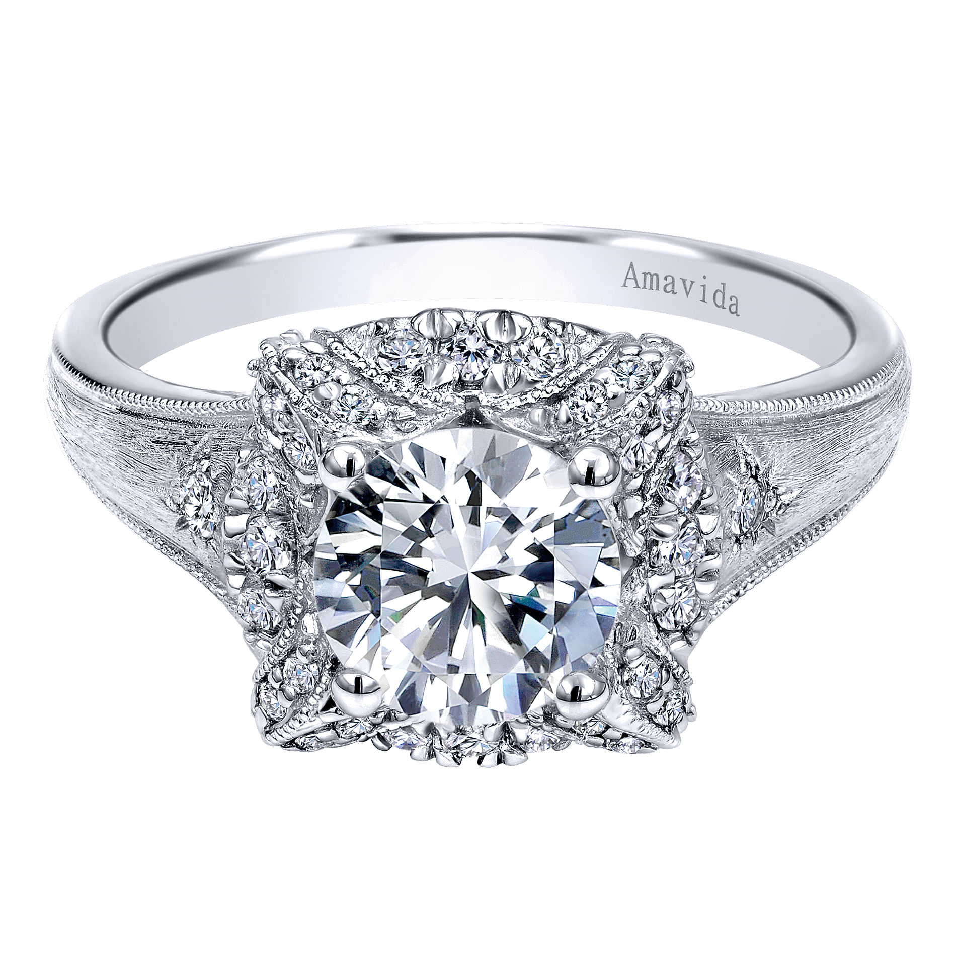 18k White Gold Diamond Halo 18k White Gold Diamond Halo