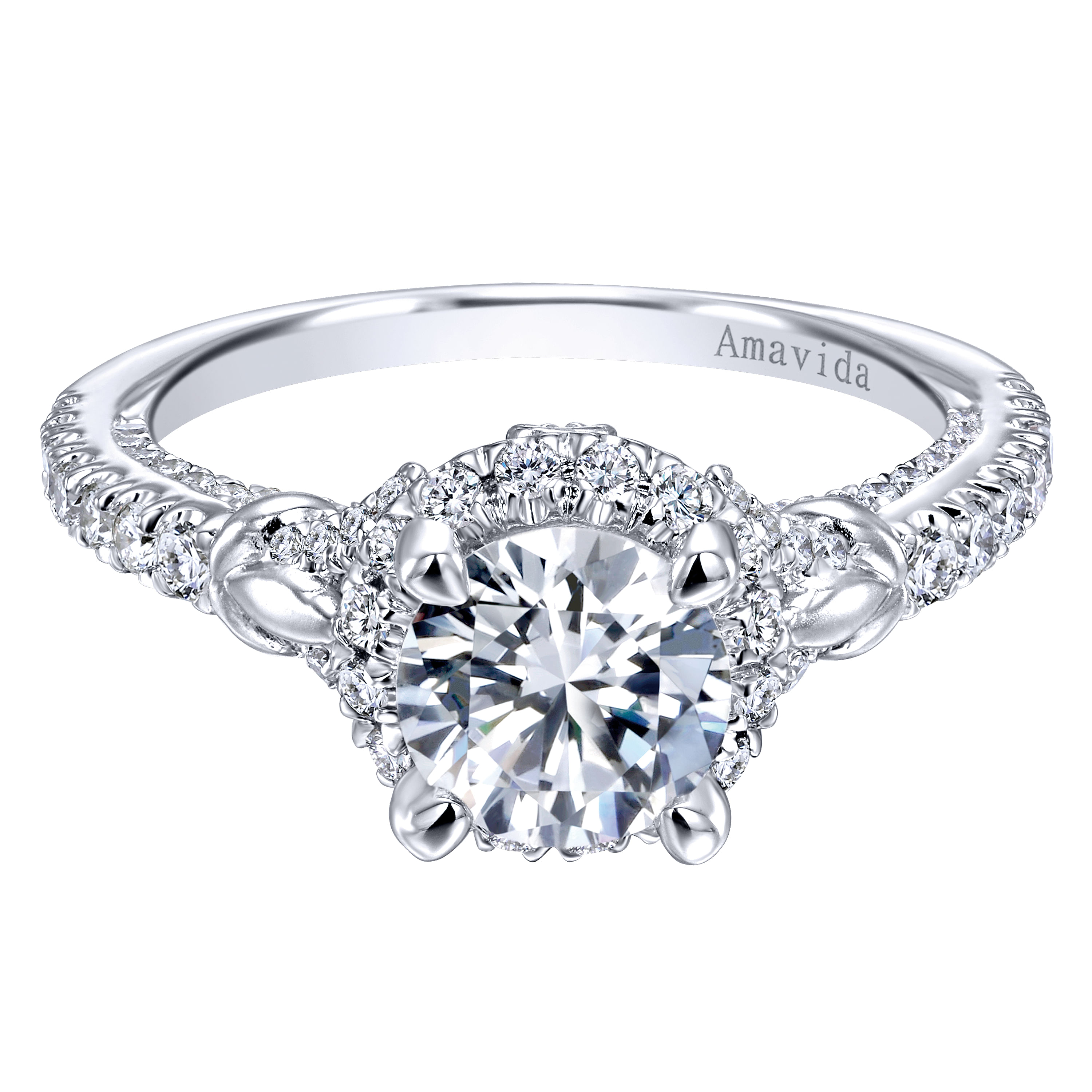 18k White Gold Diamond Halo 18k White Gold Diamond Halo