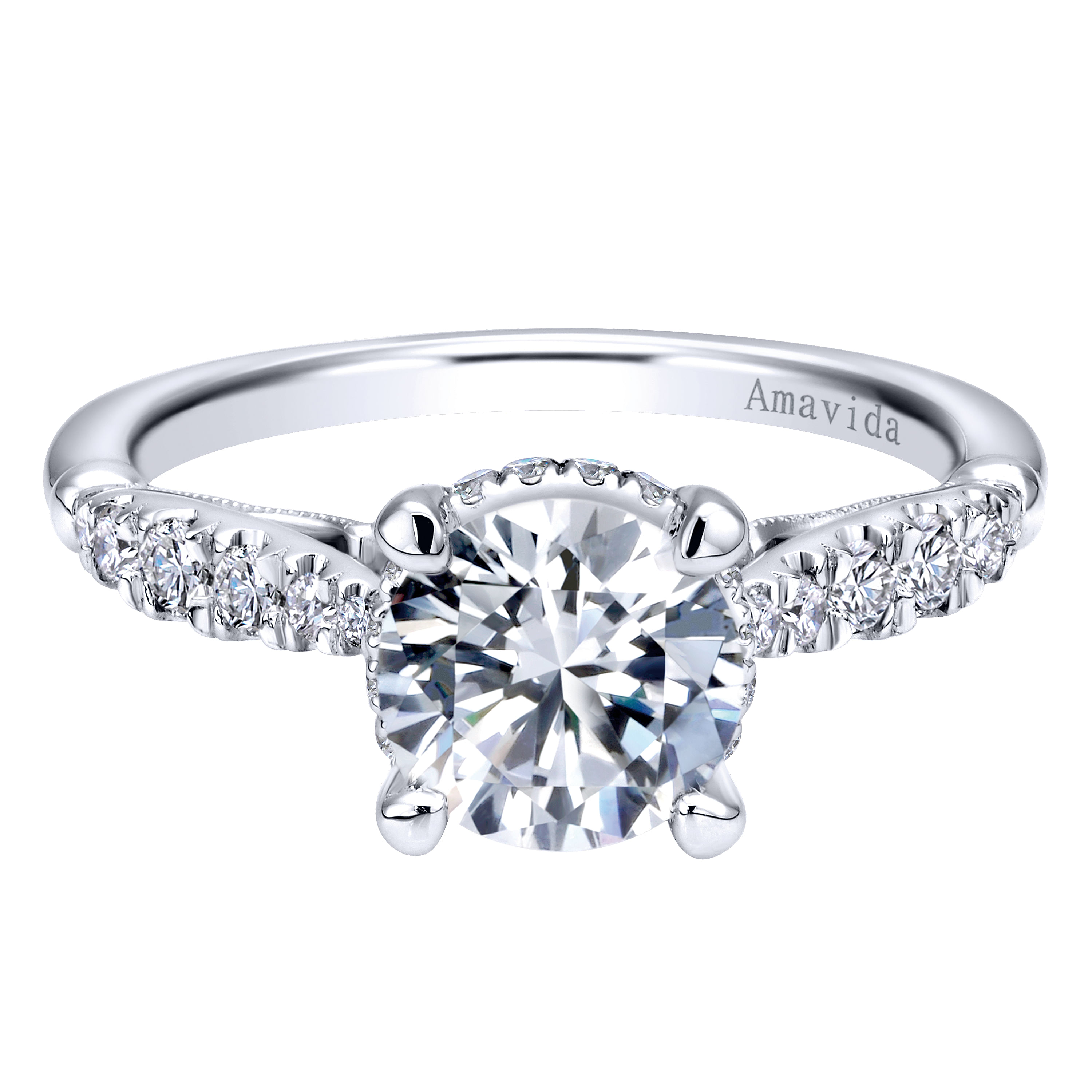 18k White Gold Diamond Halo 18k White Gold Diamond Halo