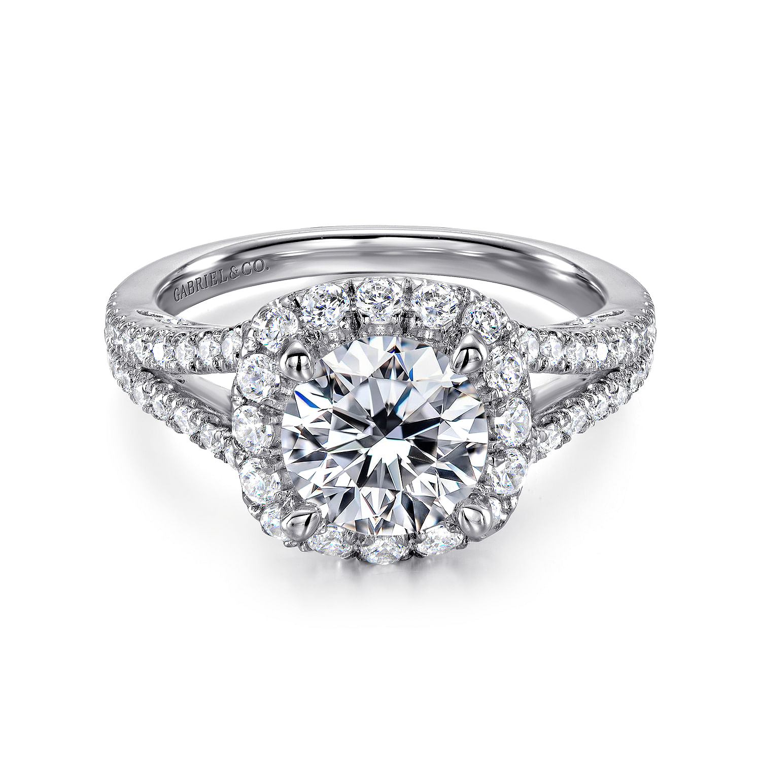 18k White Gold Diamond Halo 18k White Gold Diamond Halo