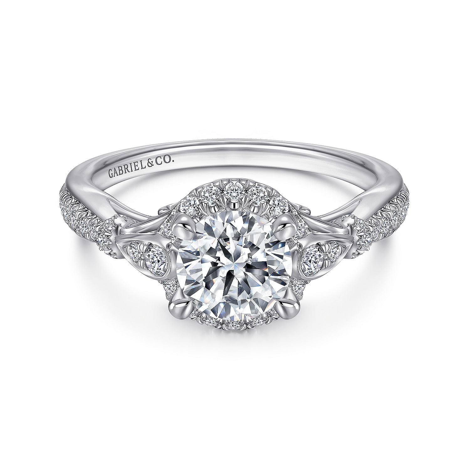 18k White Gold Diamond Halo 18k White Gold Diamond Halo