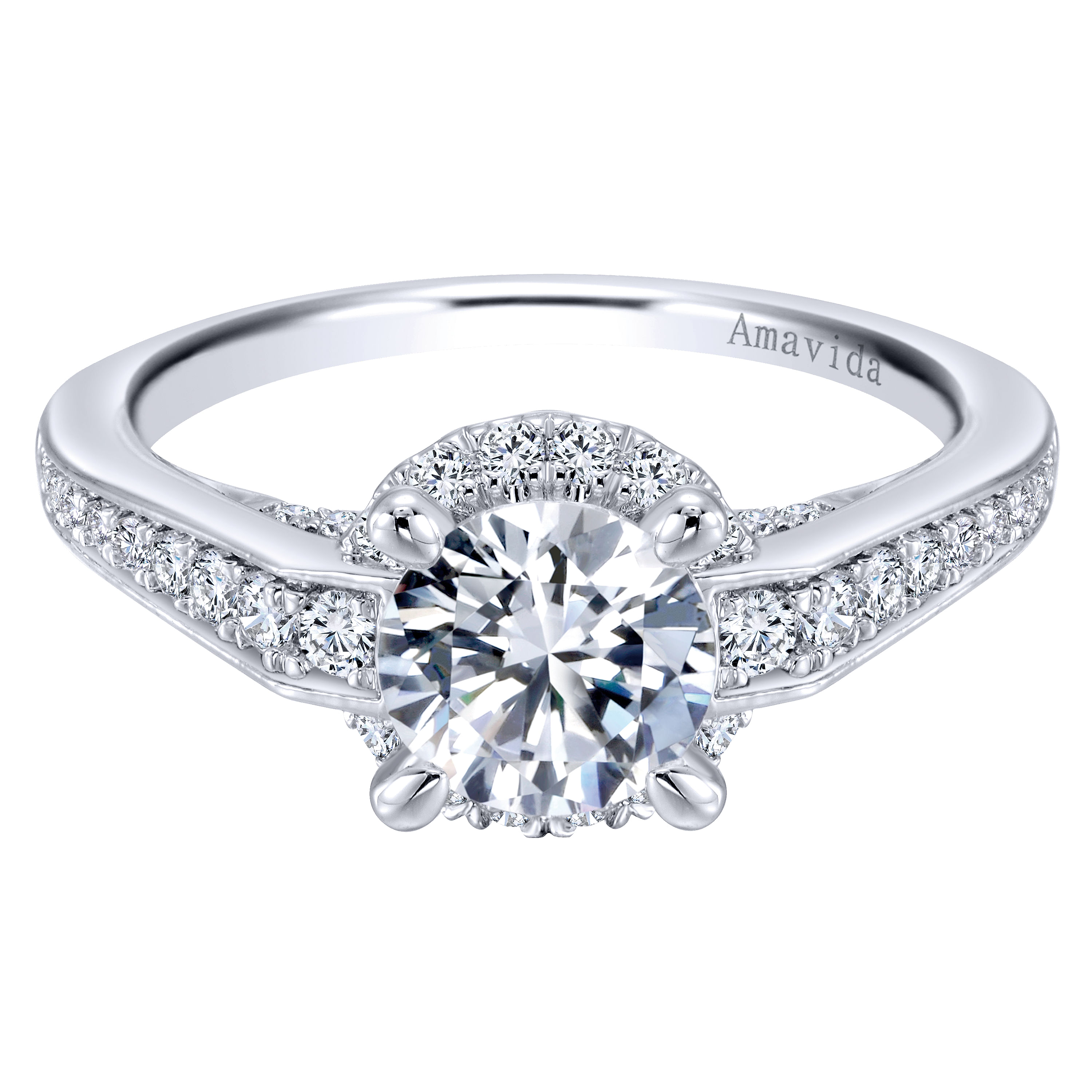 18k White Gold Diamond Halo 18k White Gold Diamond Halo