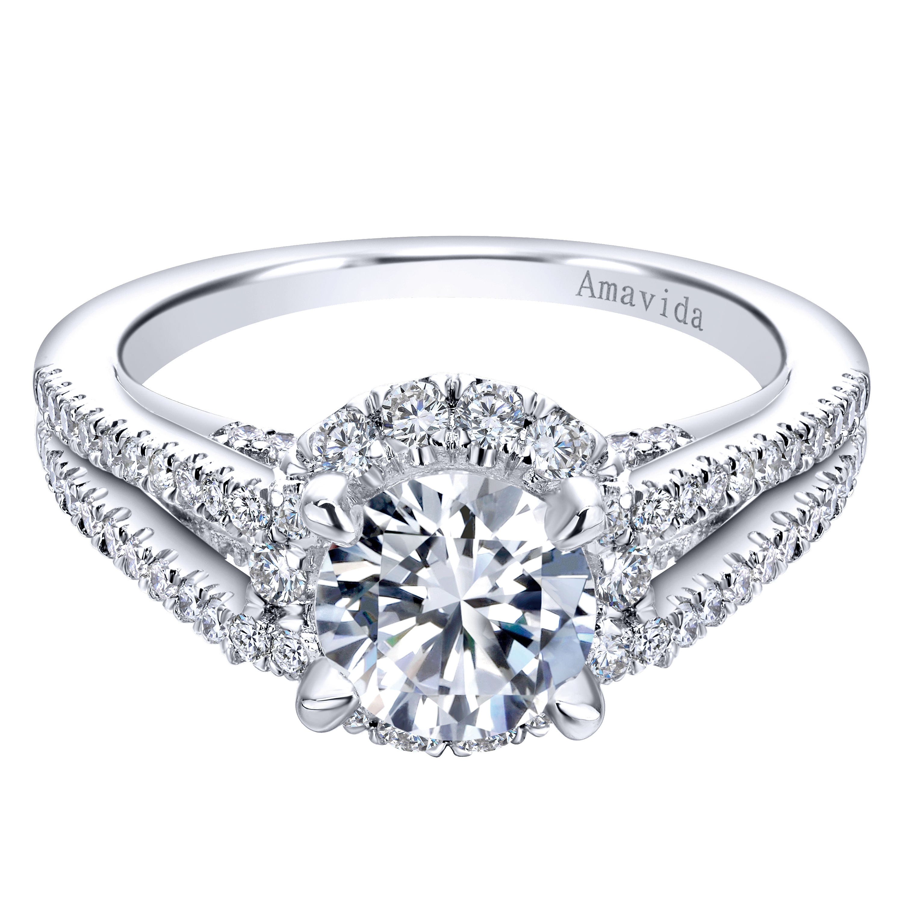 18k White Gold Diamond Halo 18k White Gold Diamond Halo