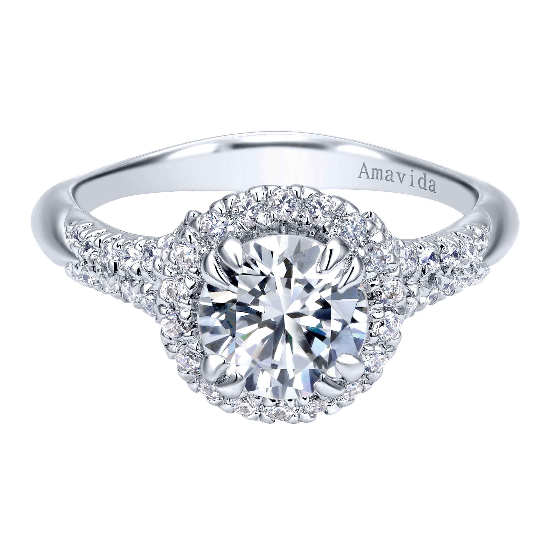18k White Gold Diamond Halo 18k White Gold Diamond Halo