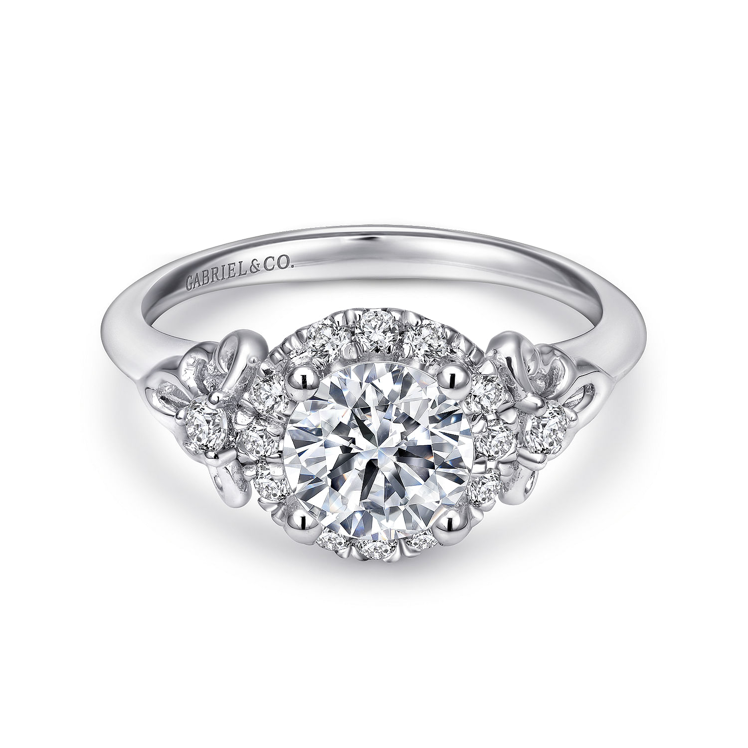 18k White Gold Diamond Halo 18k White Gold Diamond Halo