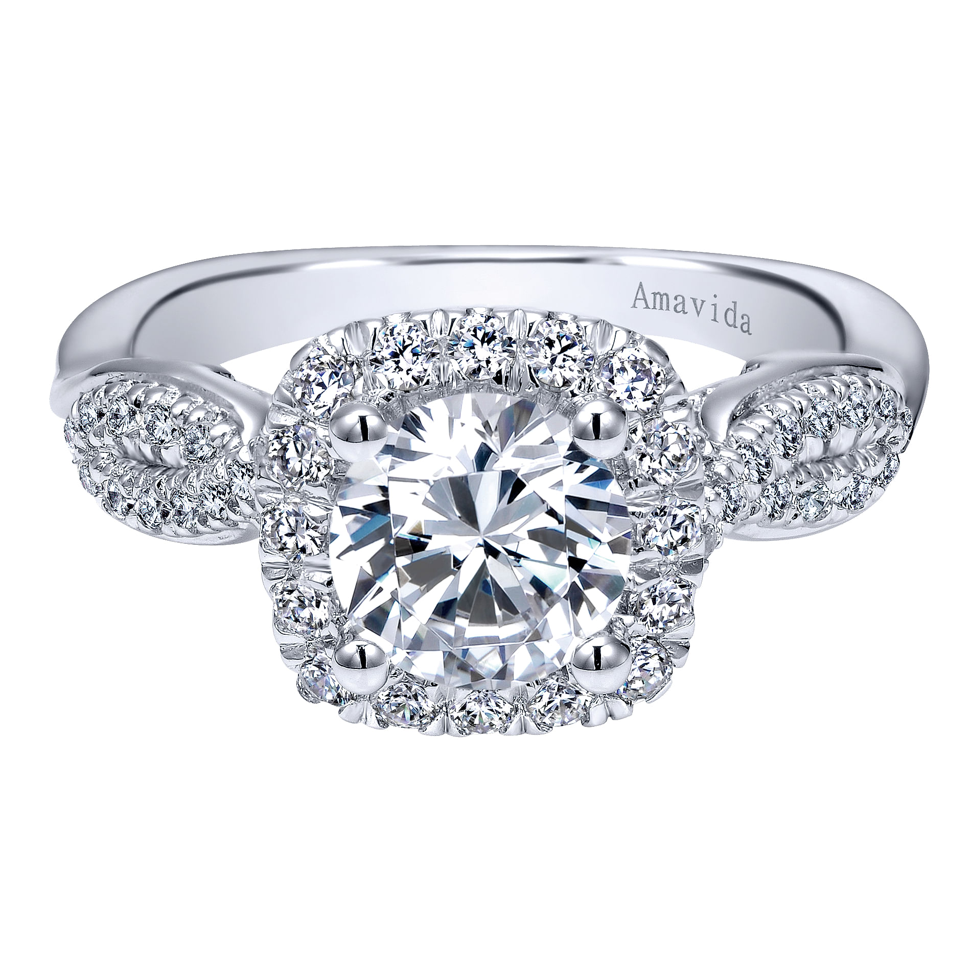 18k White Gold Diamond Halo 18k White Gold Diamond Halo