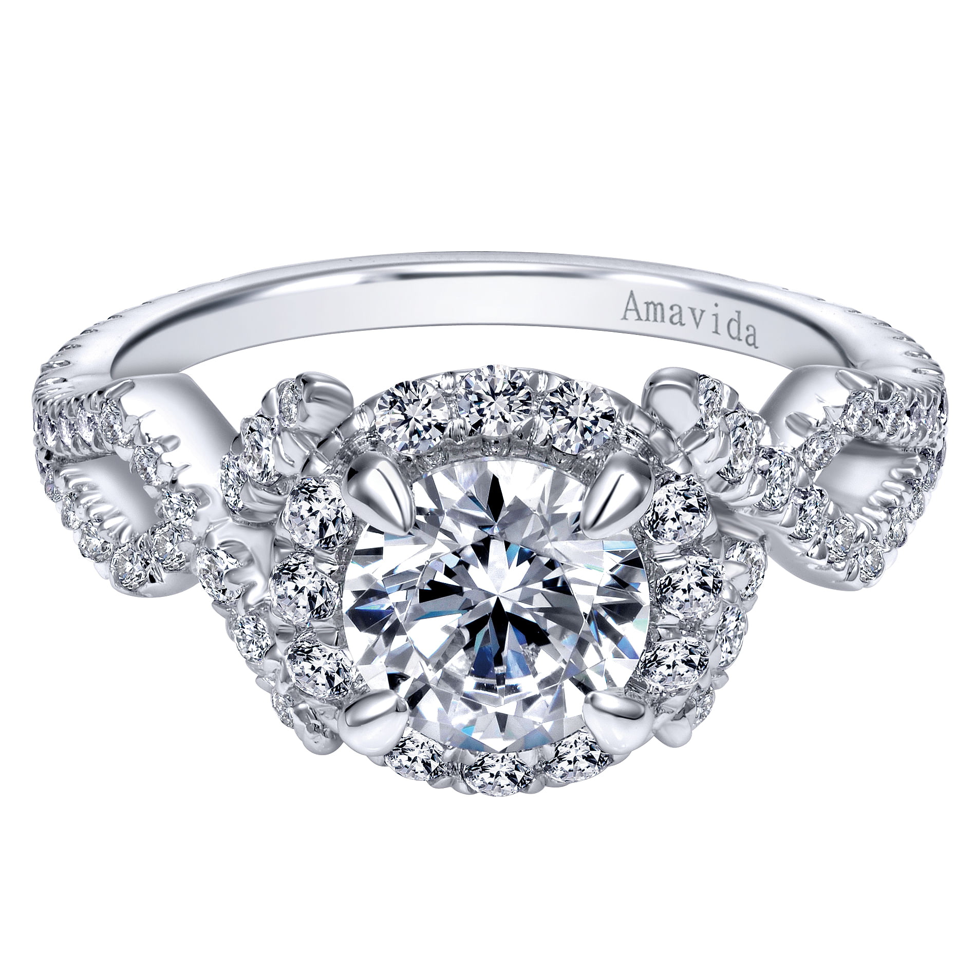 18k White Gold Diamond Halo 18k White Gold Diamond Halo