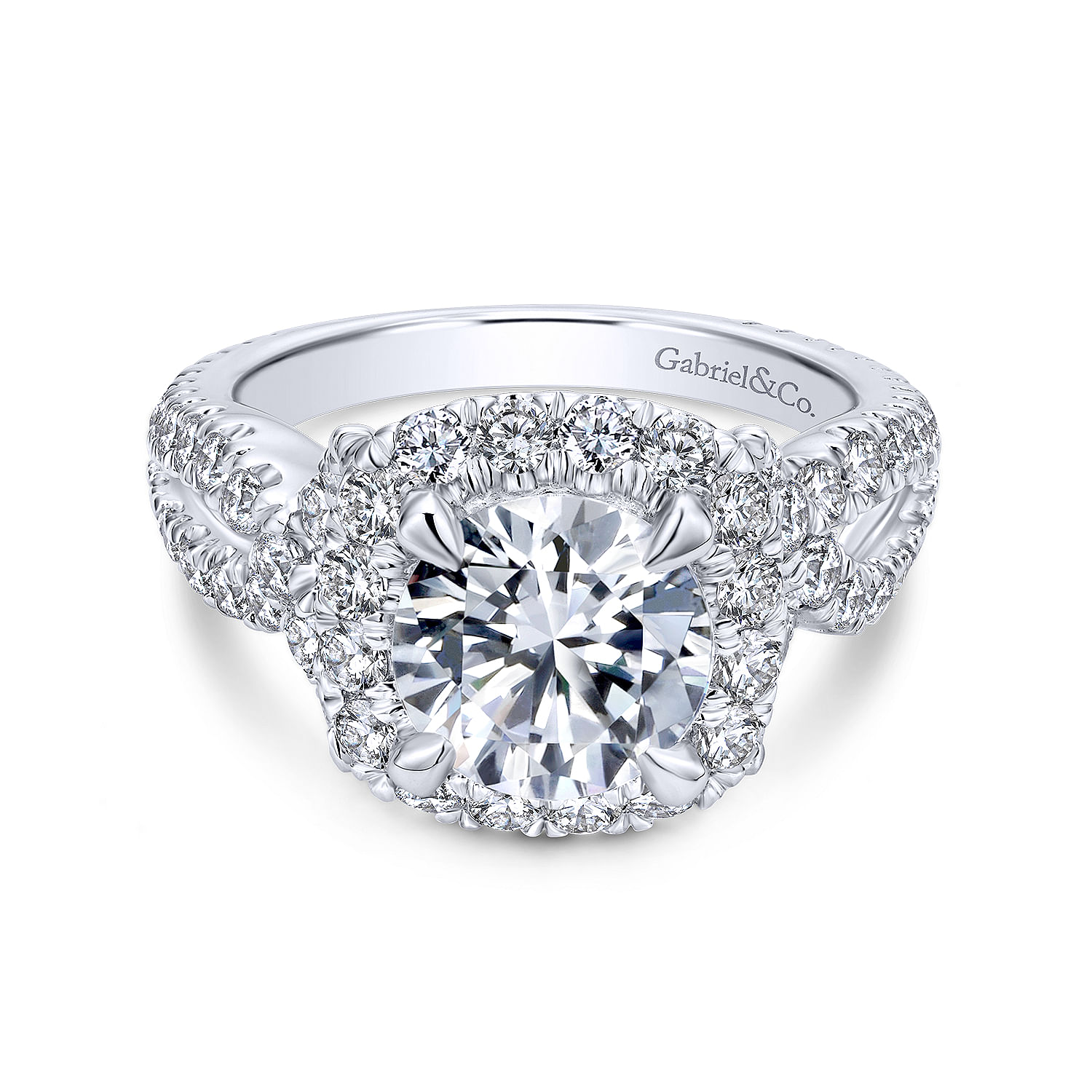 18k White Gold Diamond Halo 18k White Gold Diamond Halo