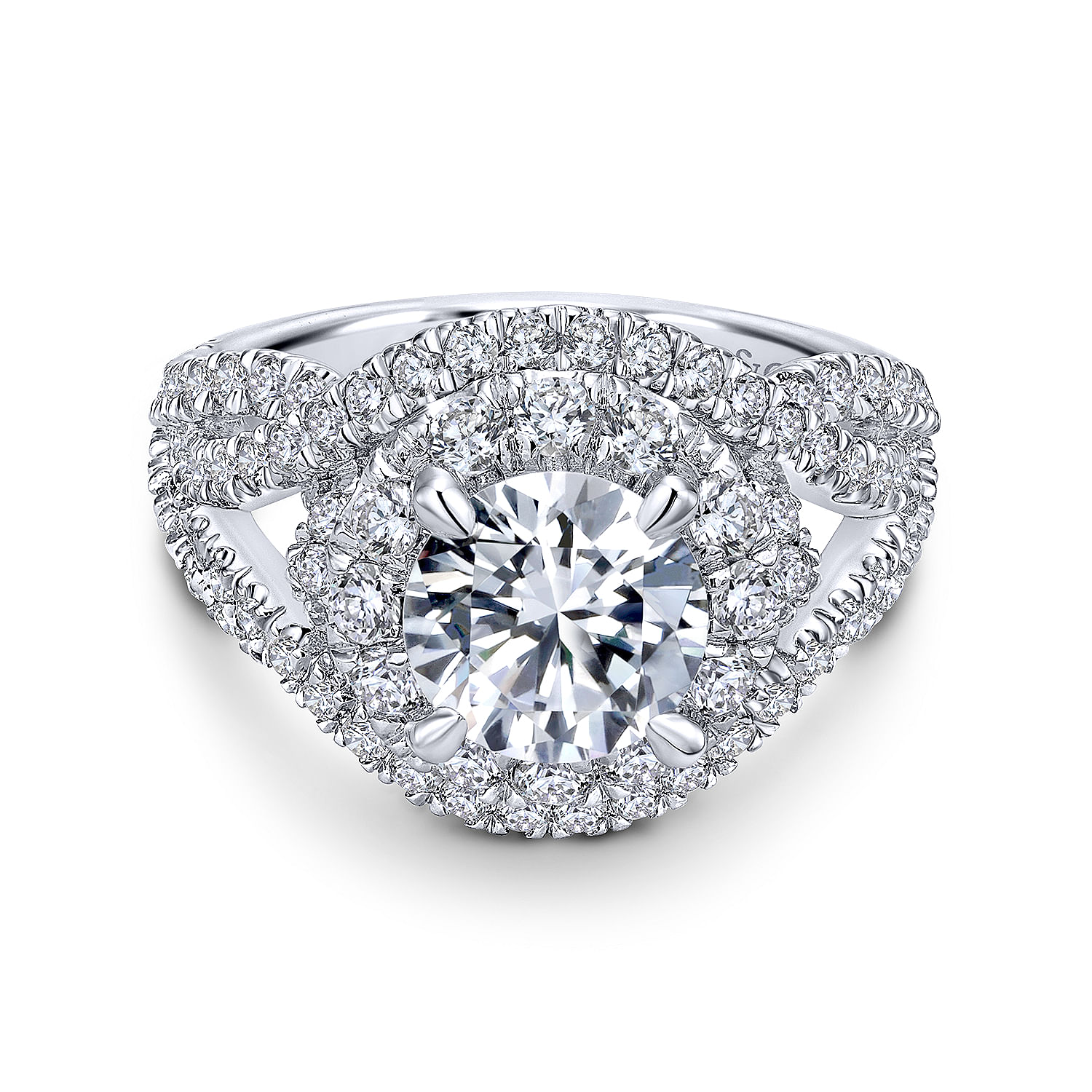 18k White Gold Diamond Halo 18k White Gold Diamond Halo