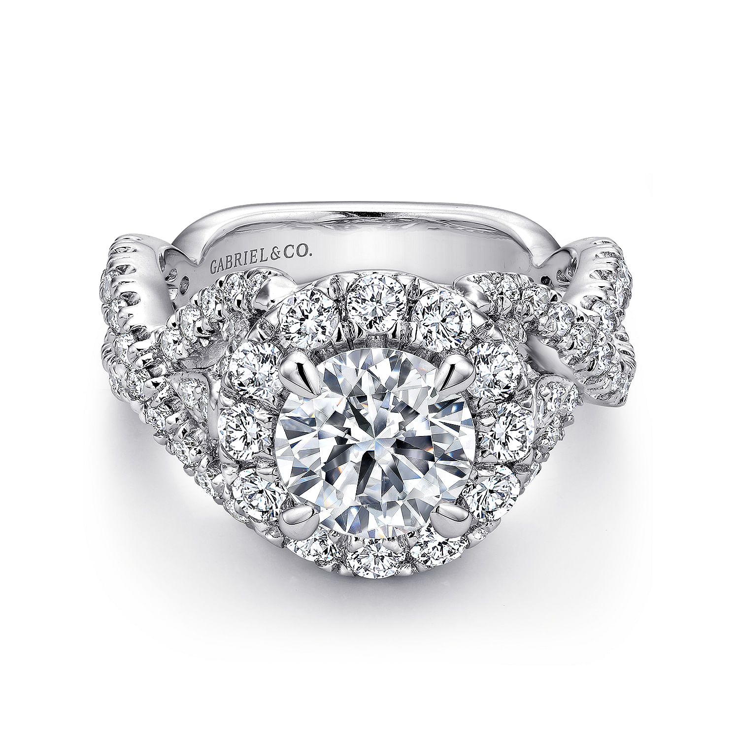 18k White Gold Diamond Halo 18k White Gold Diamond Halo