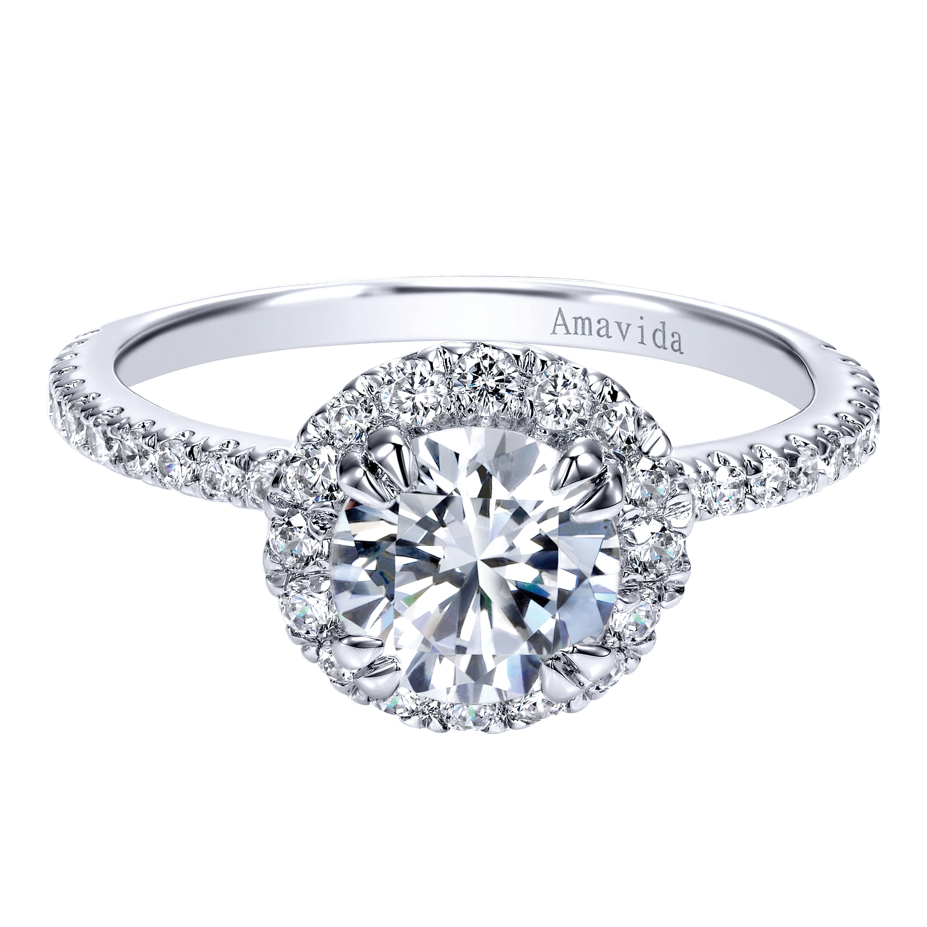18k White Gold Diamond Halo 18k White Gold Diamond Halo