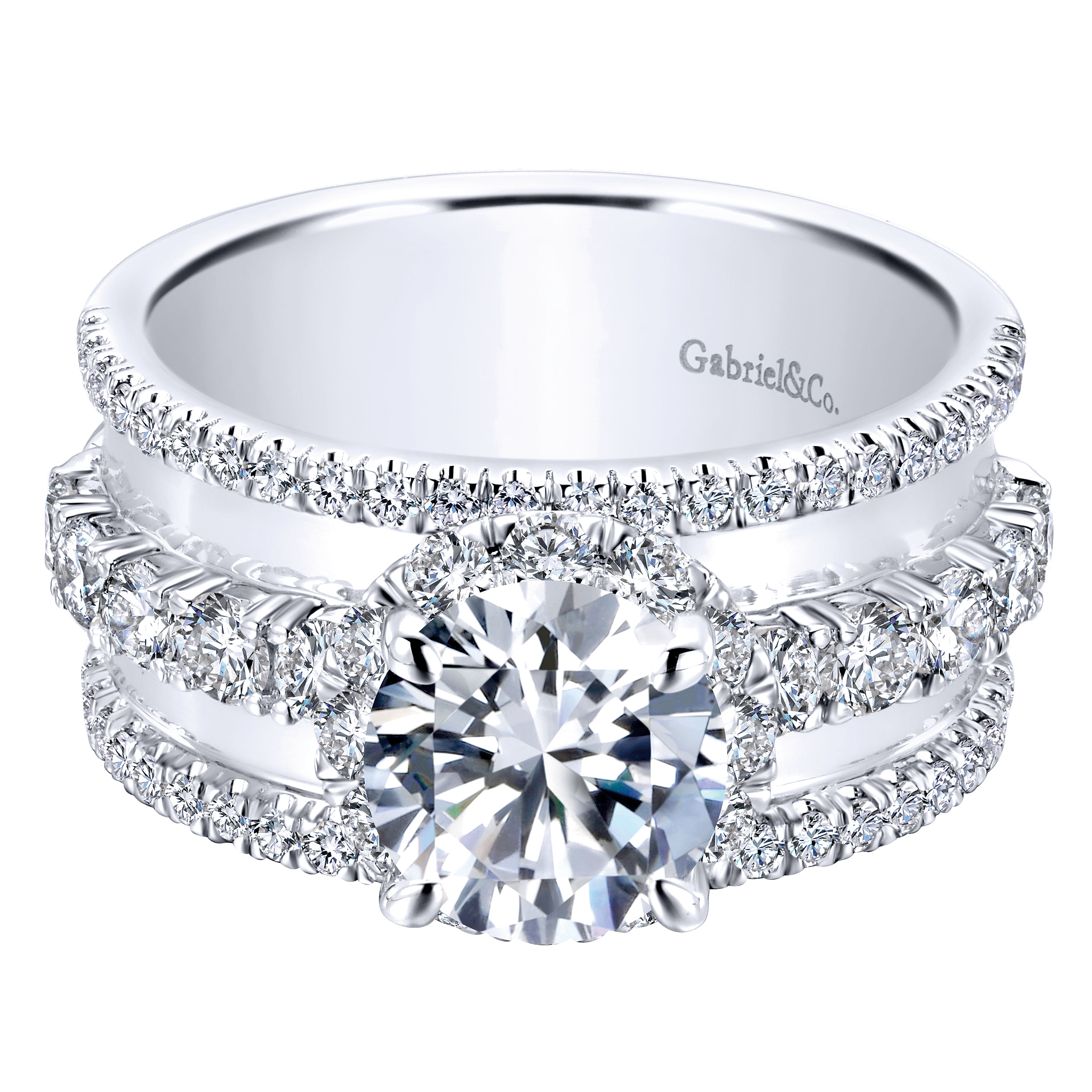 18k White Gold Diamond Halo 18k White Gold Diamond Halo