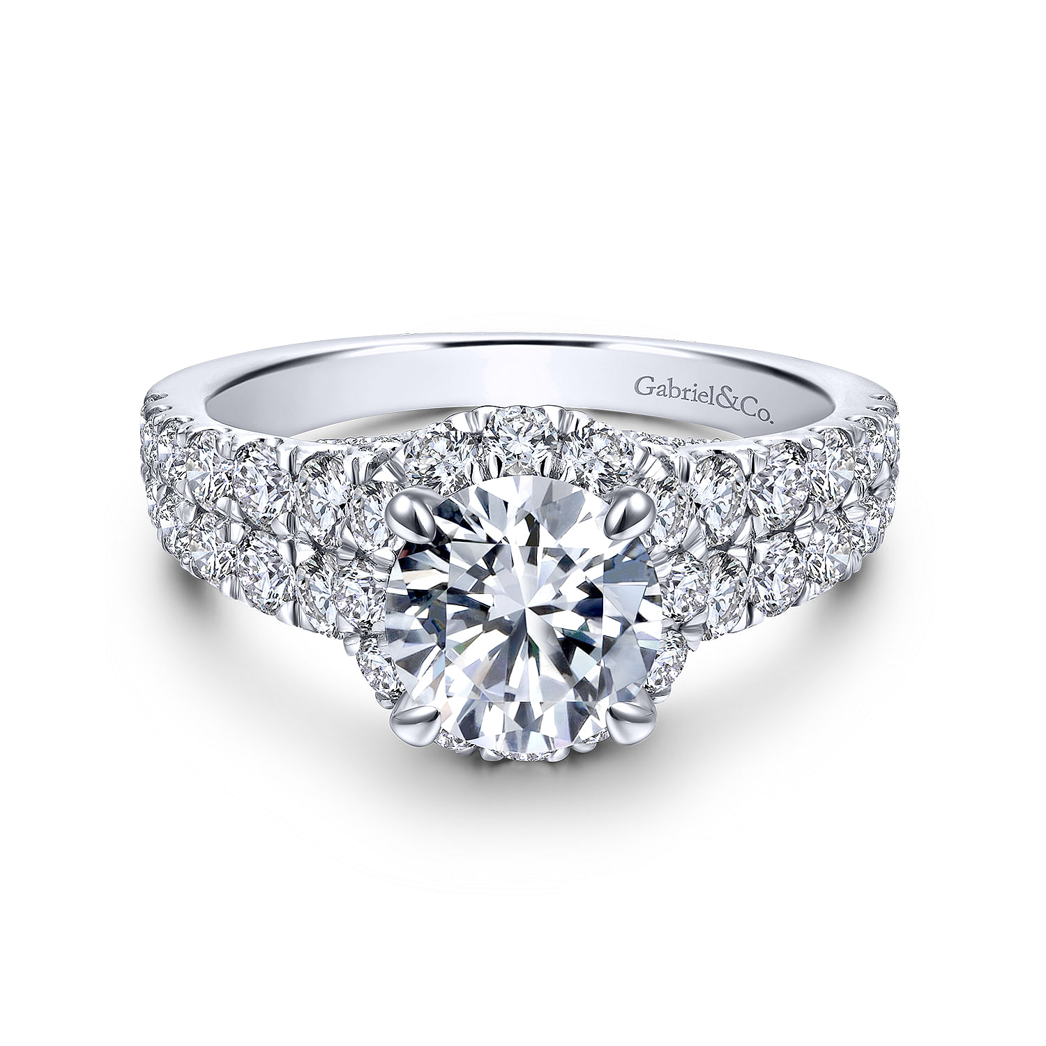 18k White Gold Diamond Halo 18k White Gold Diamond Halo