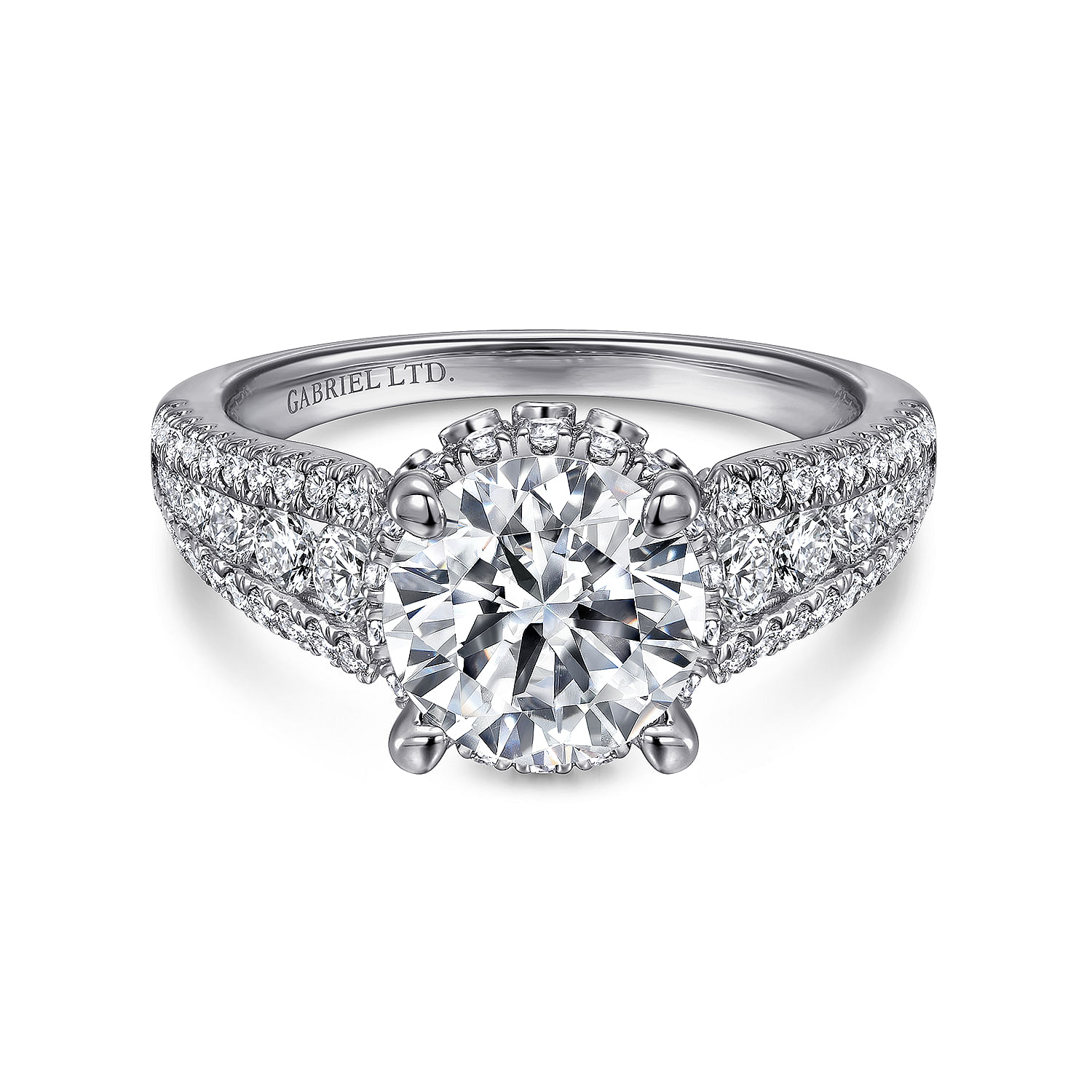 18k White Gold Diamond Halo 18k White Gold Diamond Halo