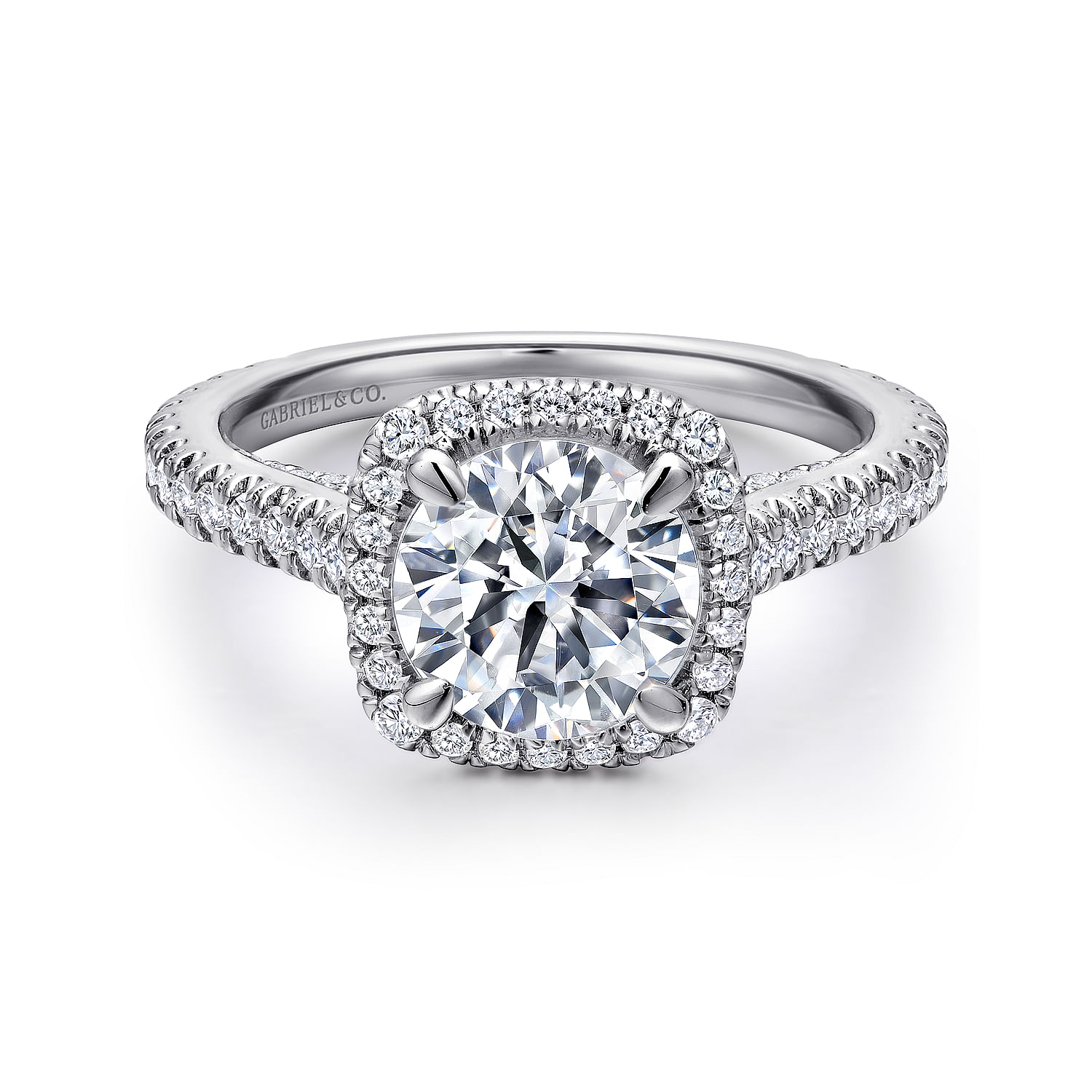18k White Gold Diamond Halo 18k White Gold Diamond Halo